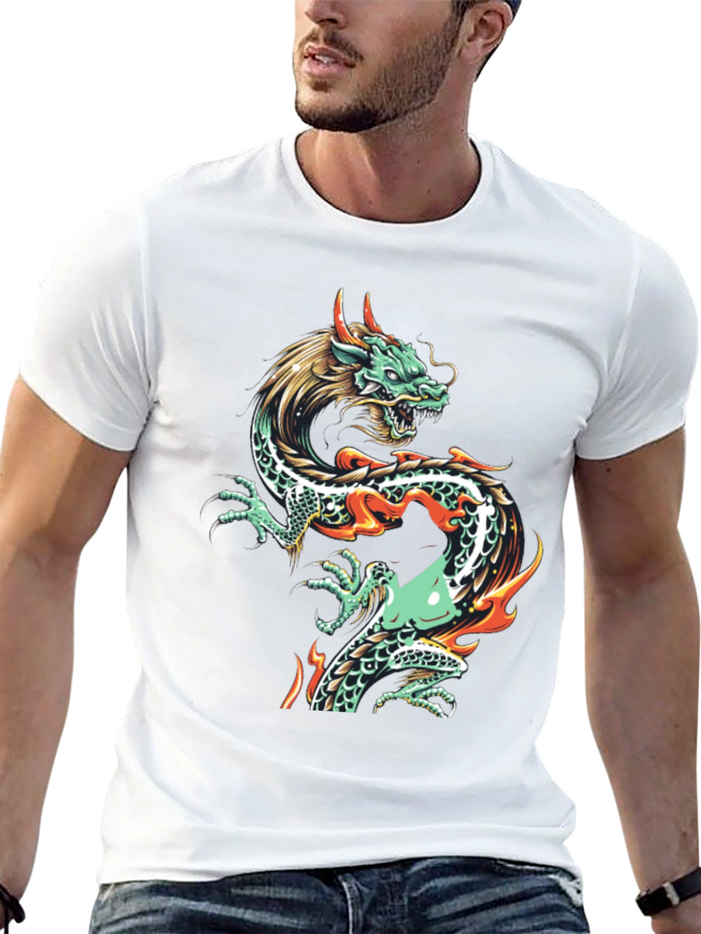 Dragon Graphic Tee - Mens Black T-Shirt