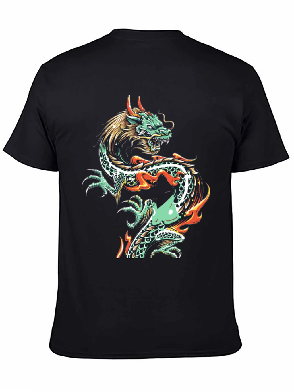 Dragon Graphic Tee - Mens Black T-Shirt