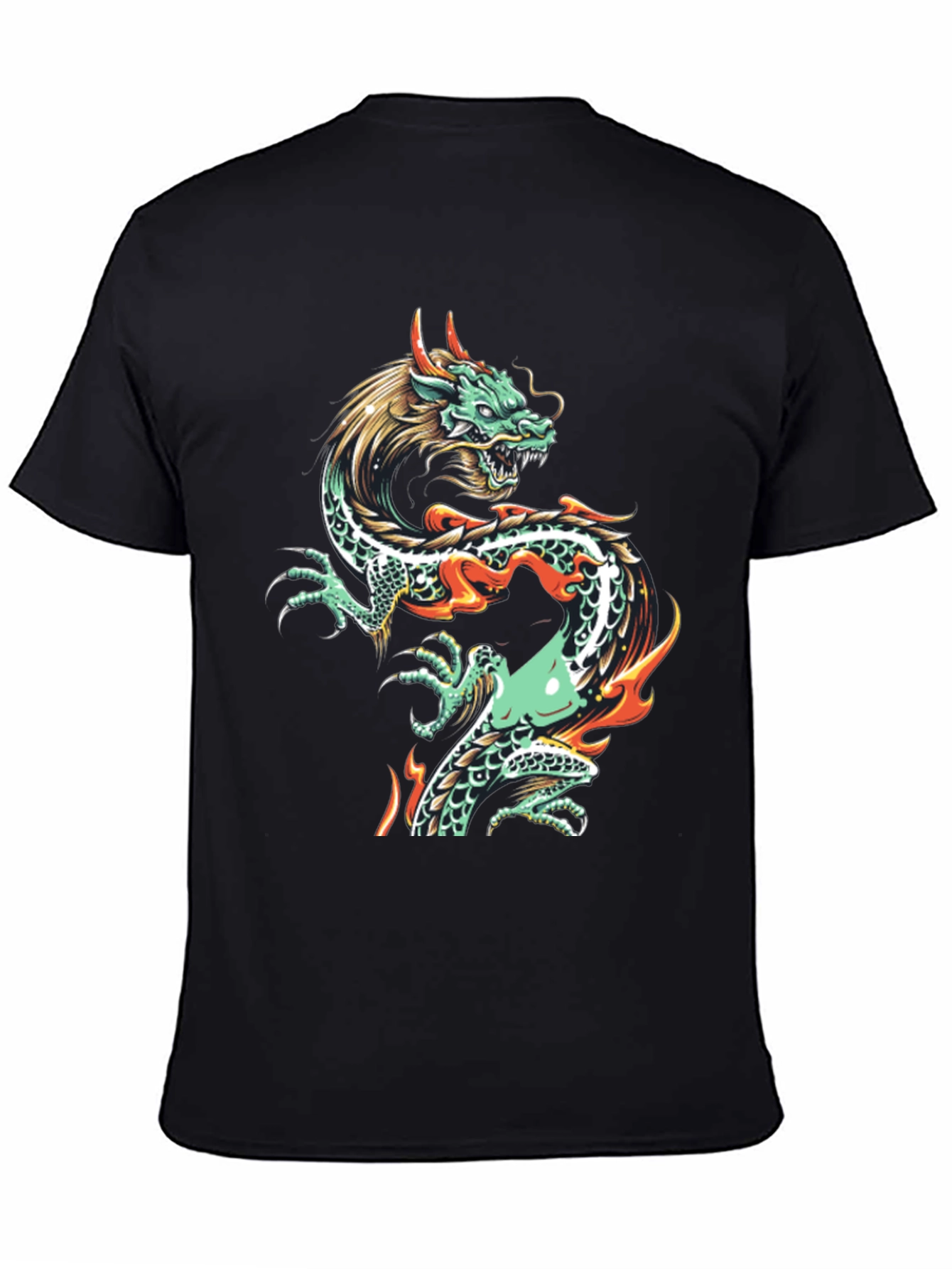 Dragon Graphic Tee - Mens Black T-Shirt