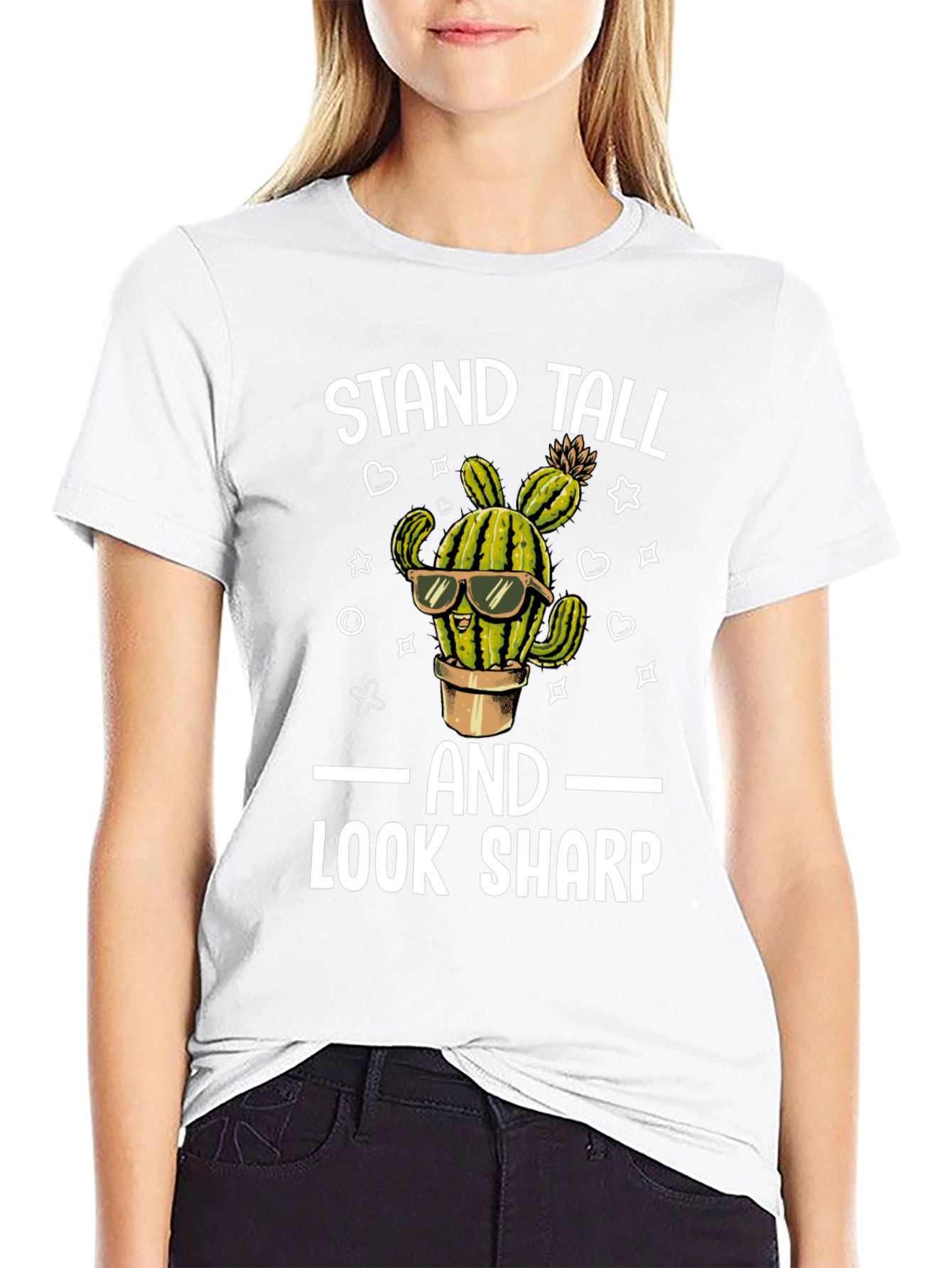 Stand Tall Look Sharp Cactus T-Shirt