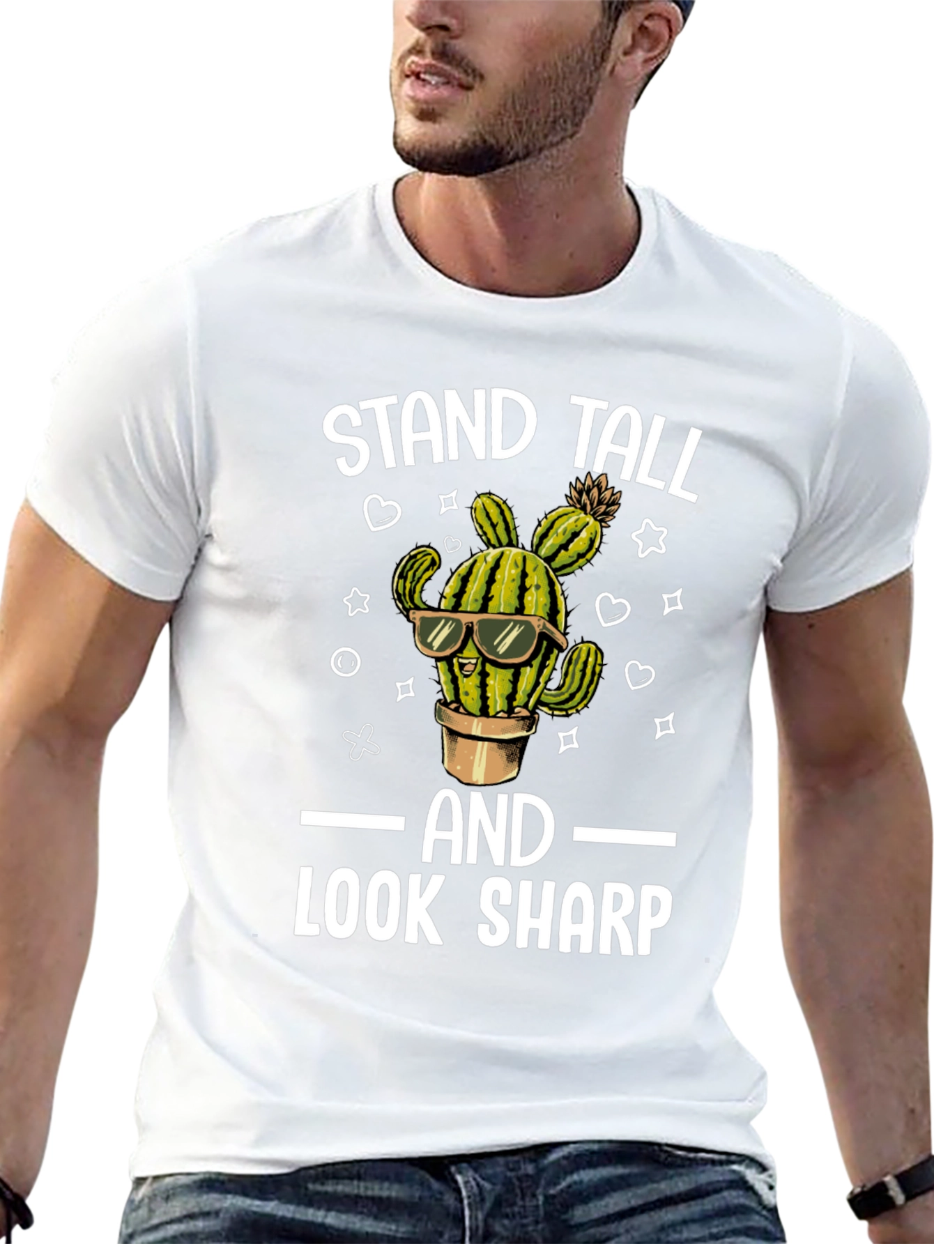Stand Tall Look Sharp Cactus T-Shirt