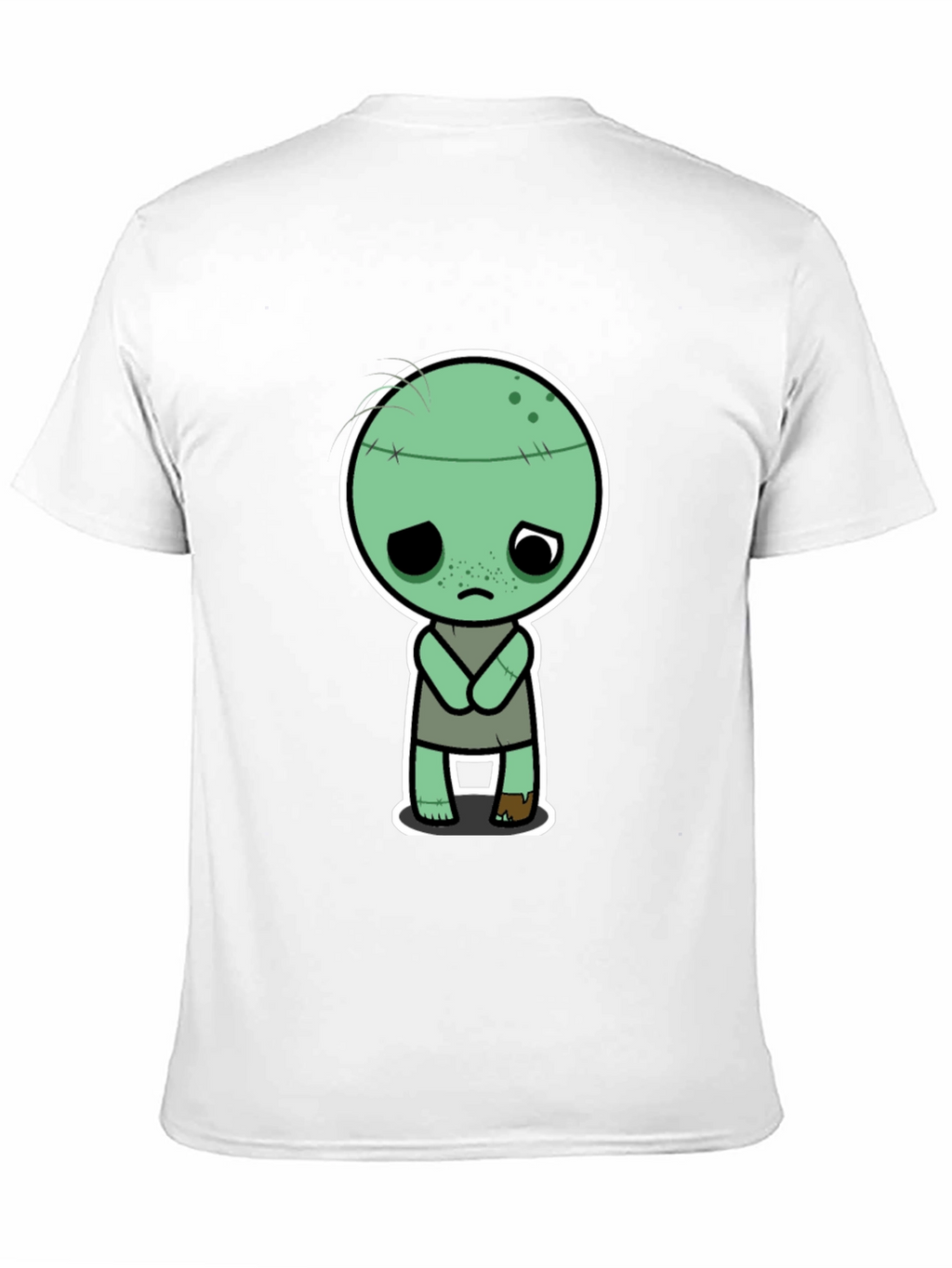 Zombie Graphic Print Black T-Shirt