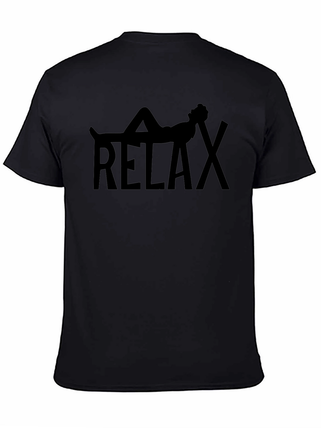 Relax Graphic Tee - Black Casual Shirt
