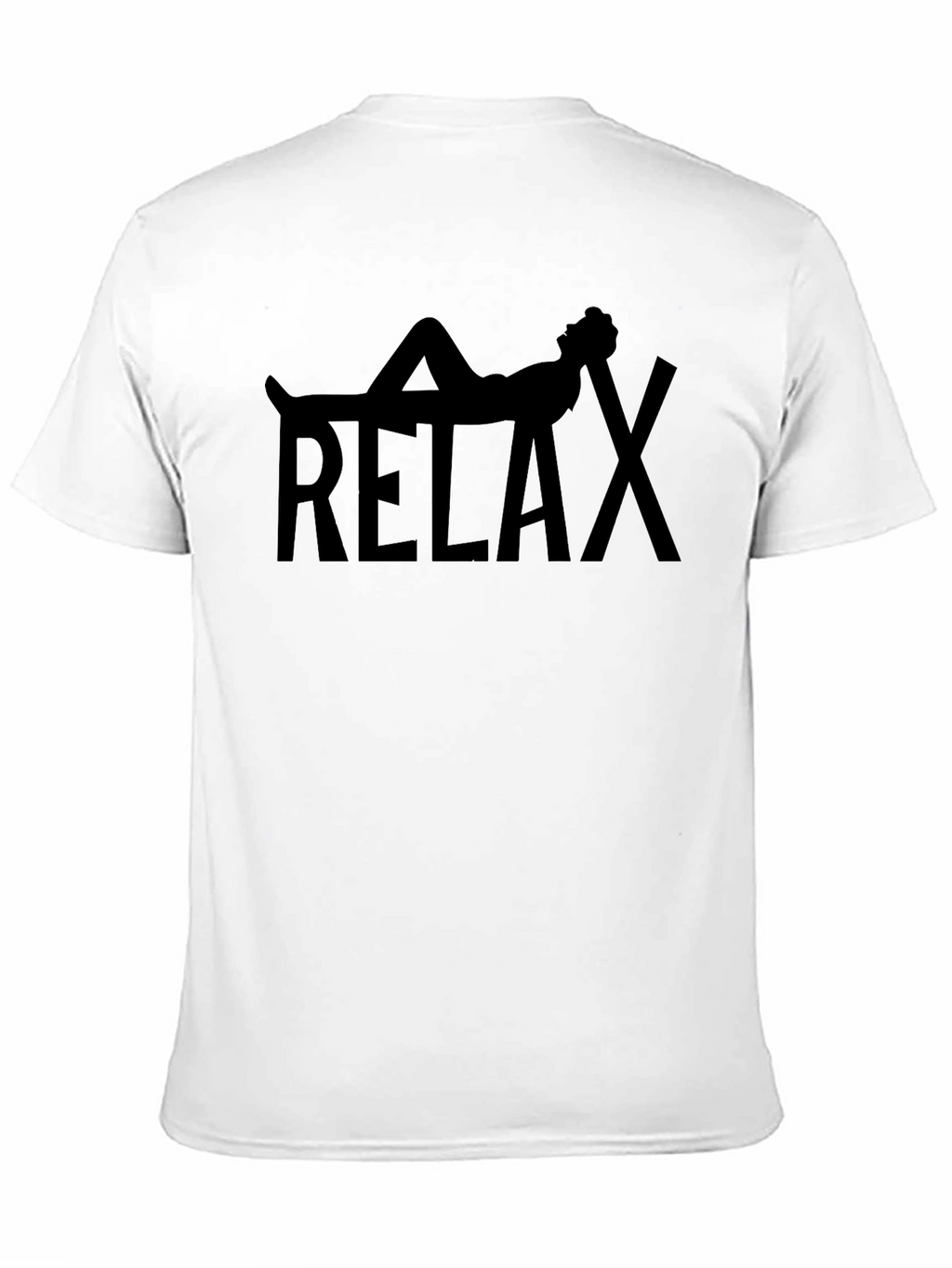 Relax Graphic Tee - Black Casual Shirt