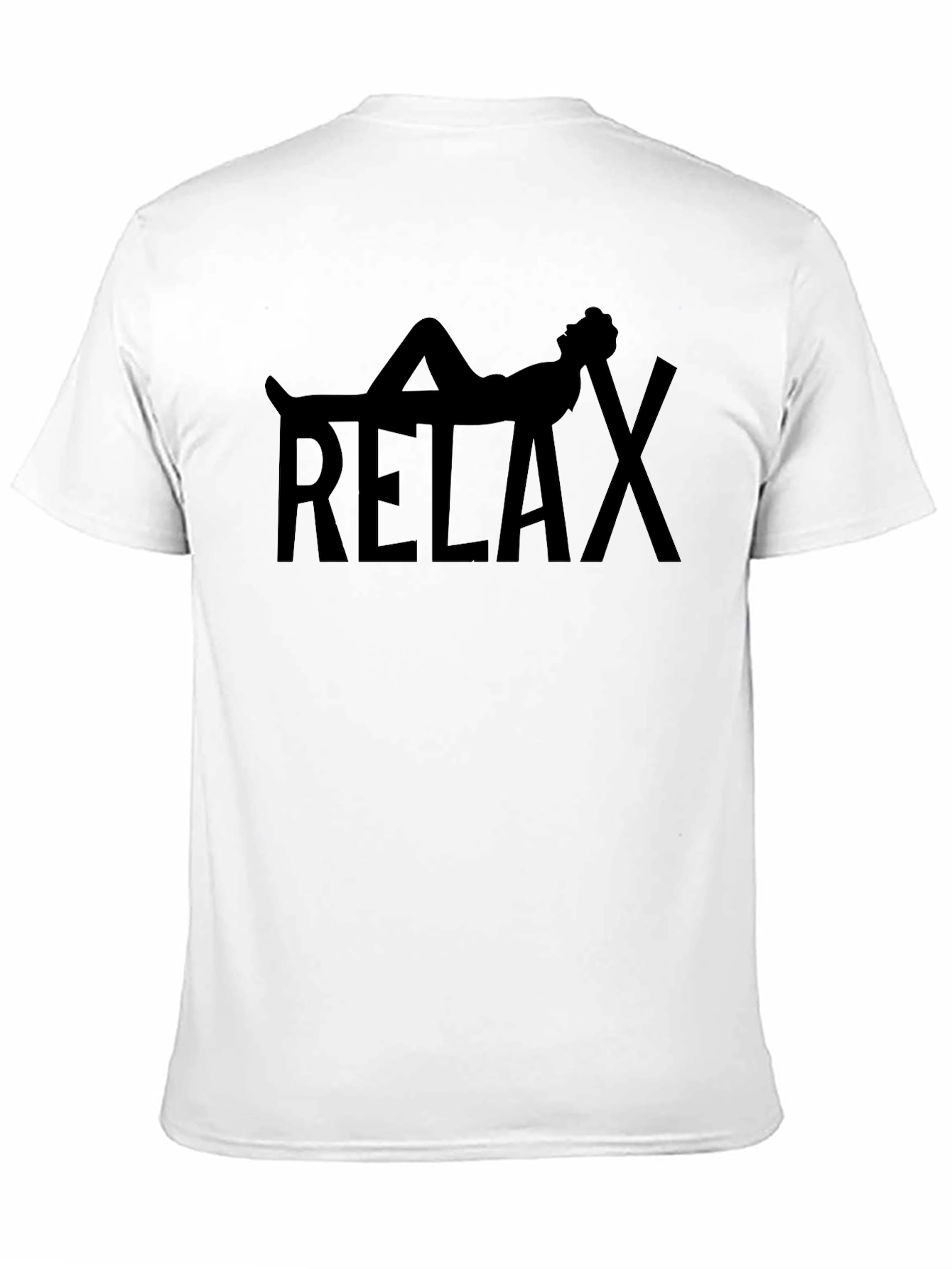 Relax Graphic Tee - Black Casual Shirt