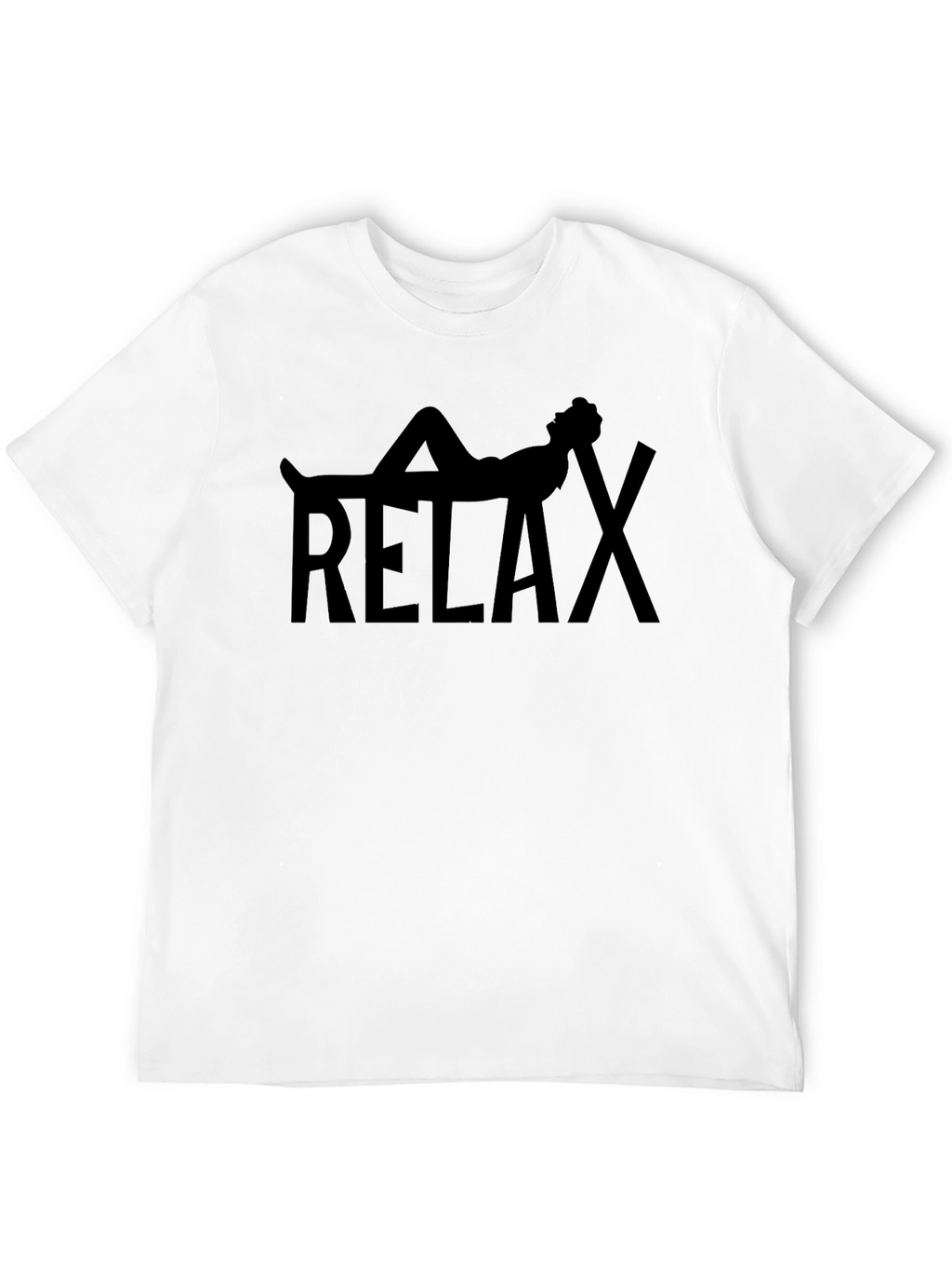 Relax Graphic Tee - Black Casual Shirt