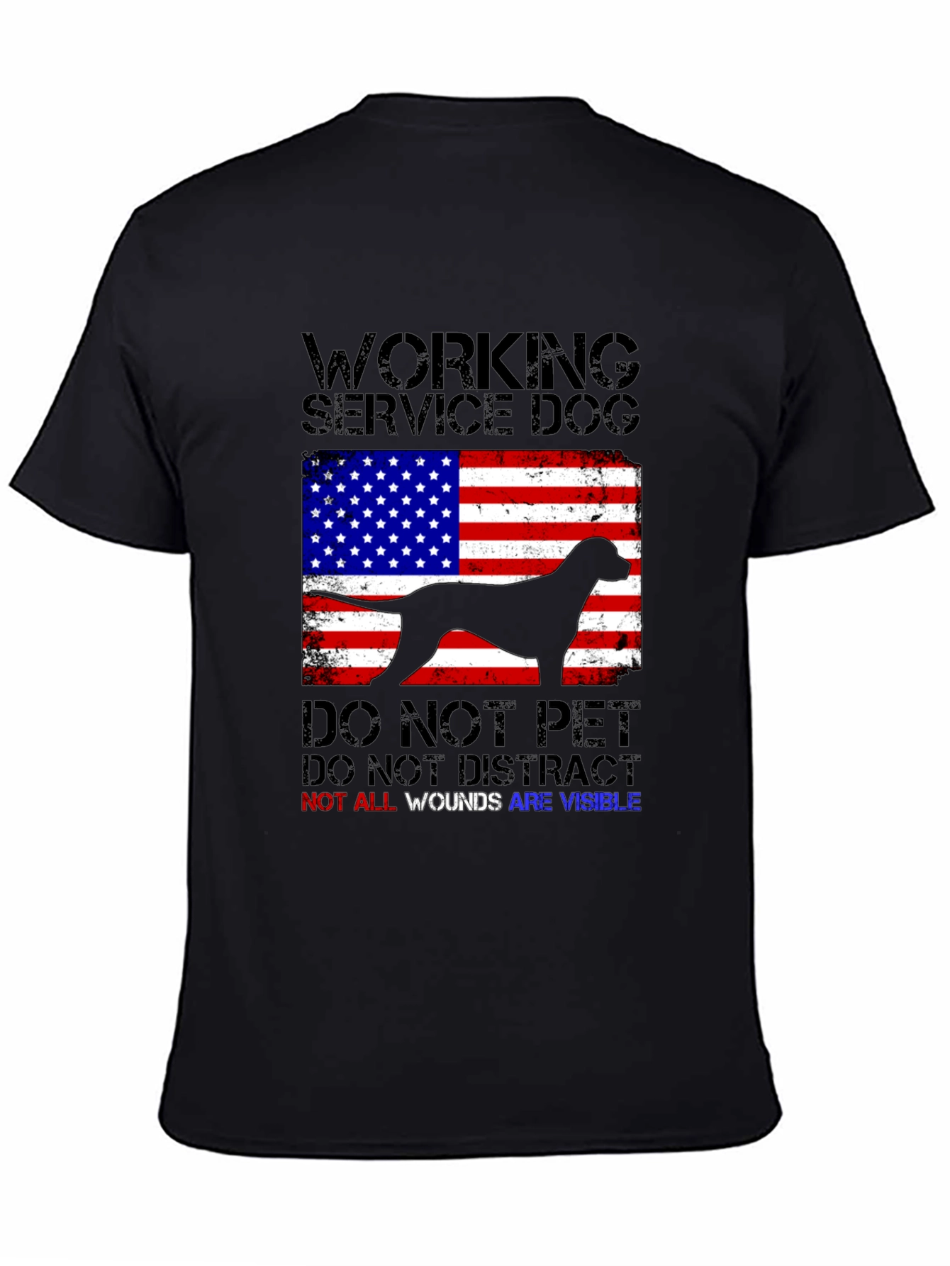 Working Service Dog Graphic T-Shirt