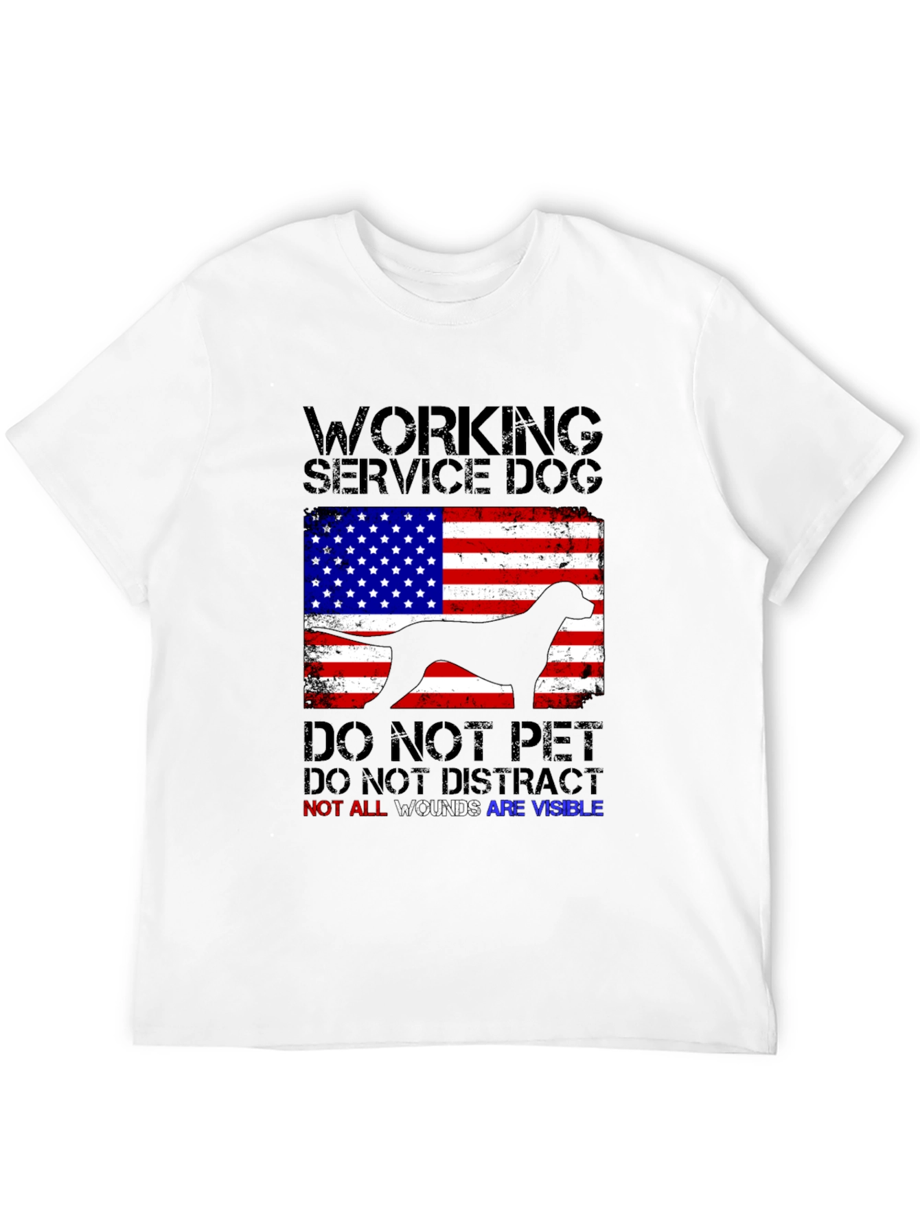 Working Service Dog Graphic T-Shirt