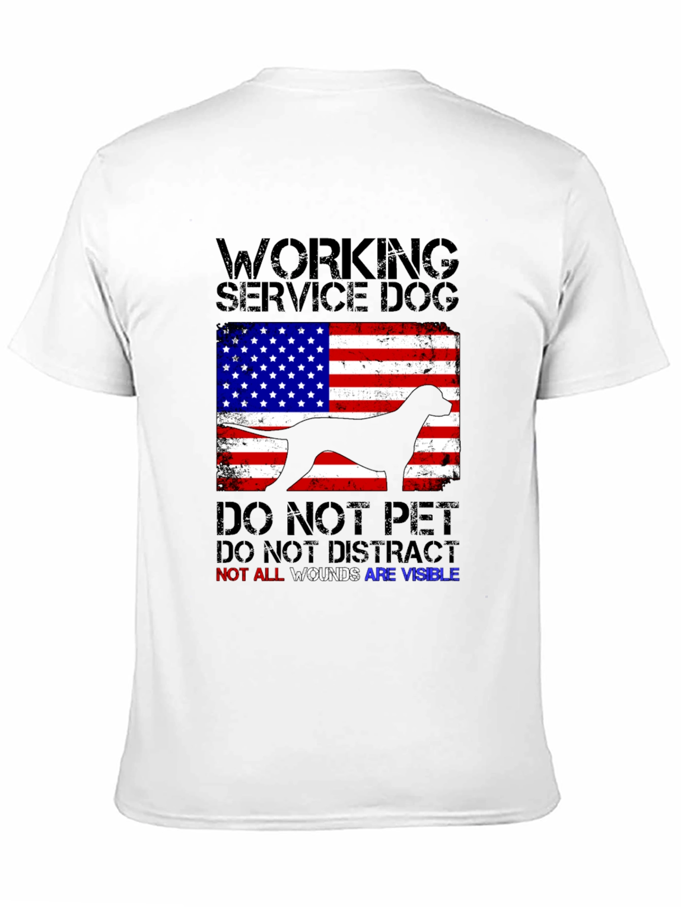 Working Service Dog Graphic T-Shirt