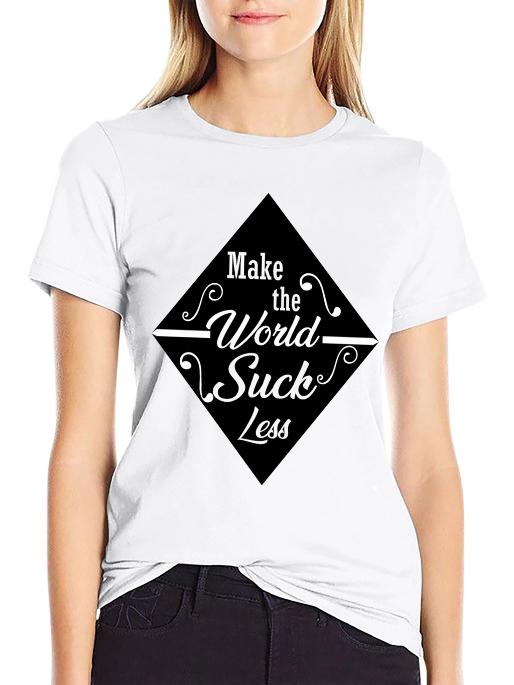 Make the World Suck Less Graphic Tee
