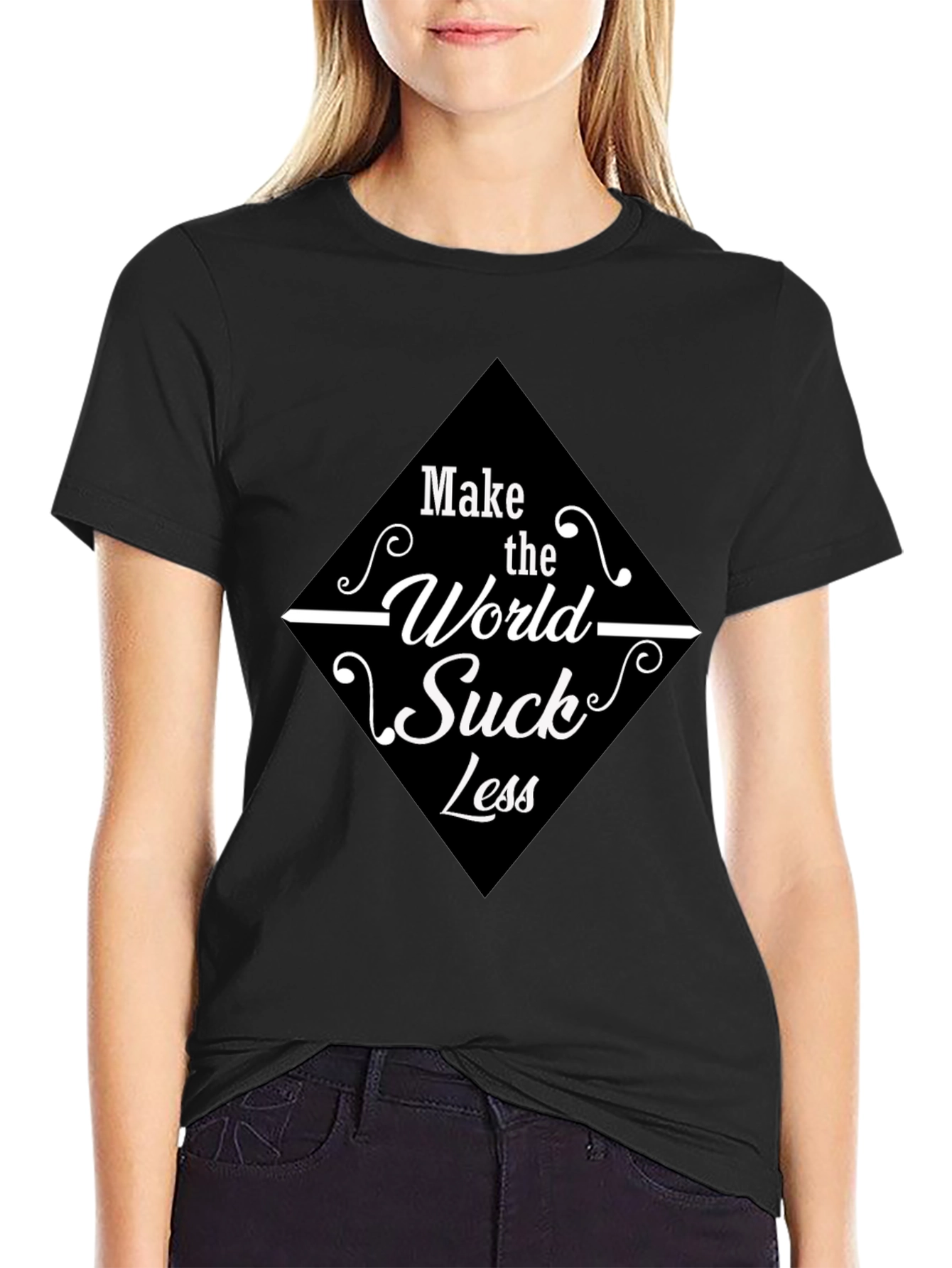 Make the World Suck Less Graphic Tee