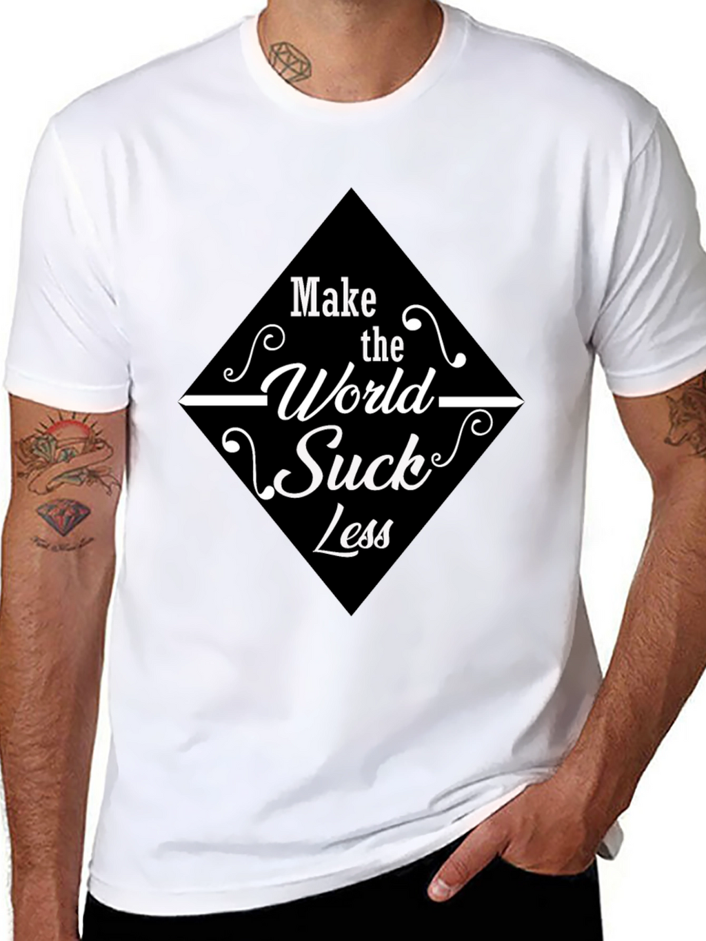Make the World Suck Less Graphic Tee