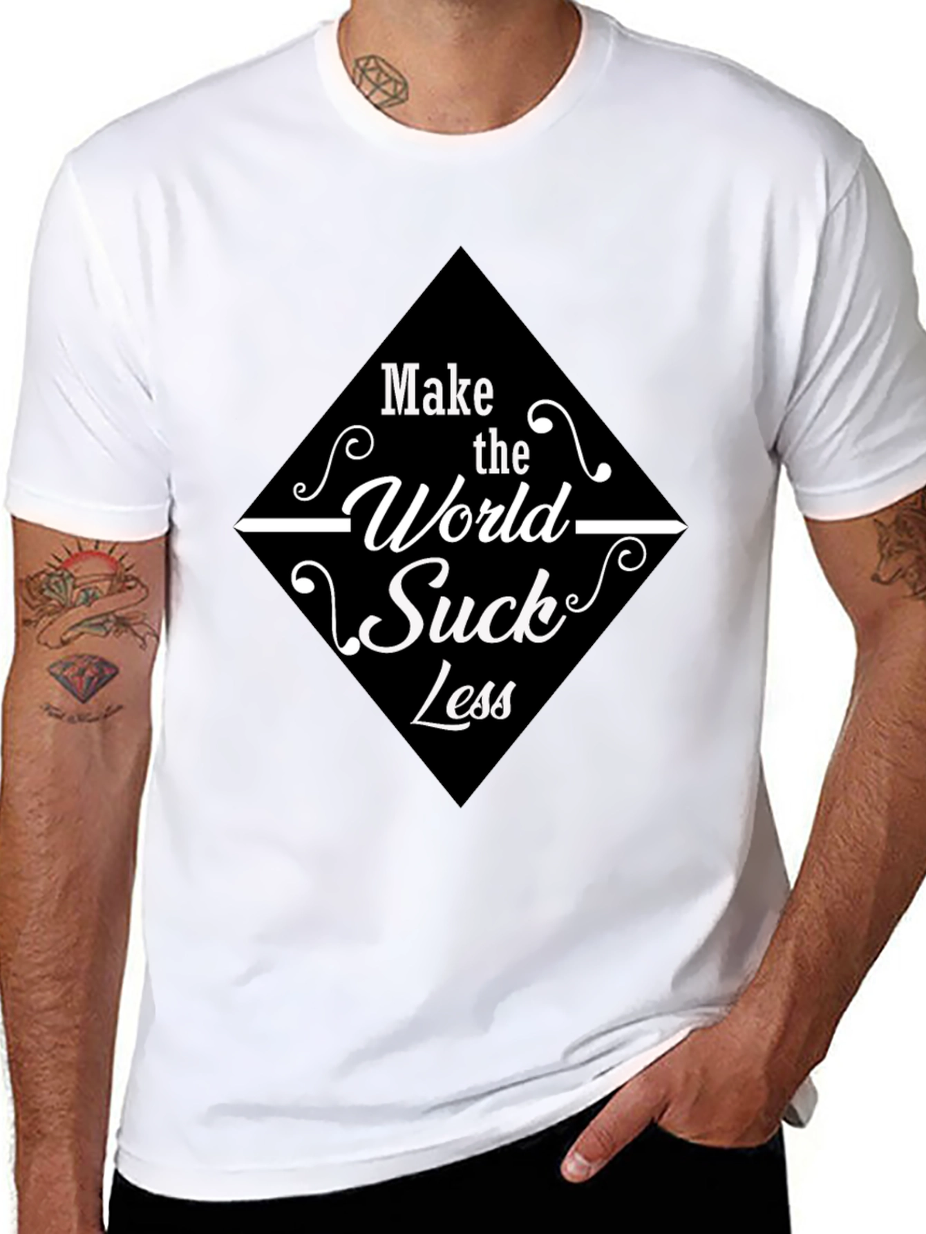 Make the World Suck Less Graphic Tee