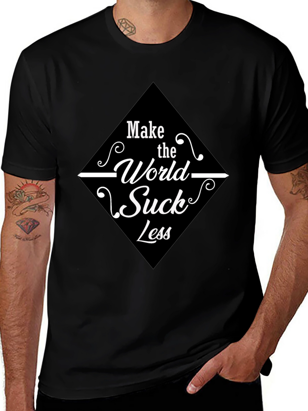 Make the World Suck Less Graphic Tee