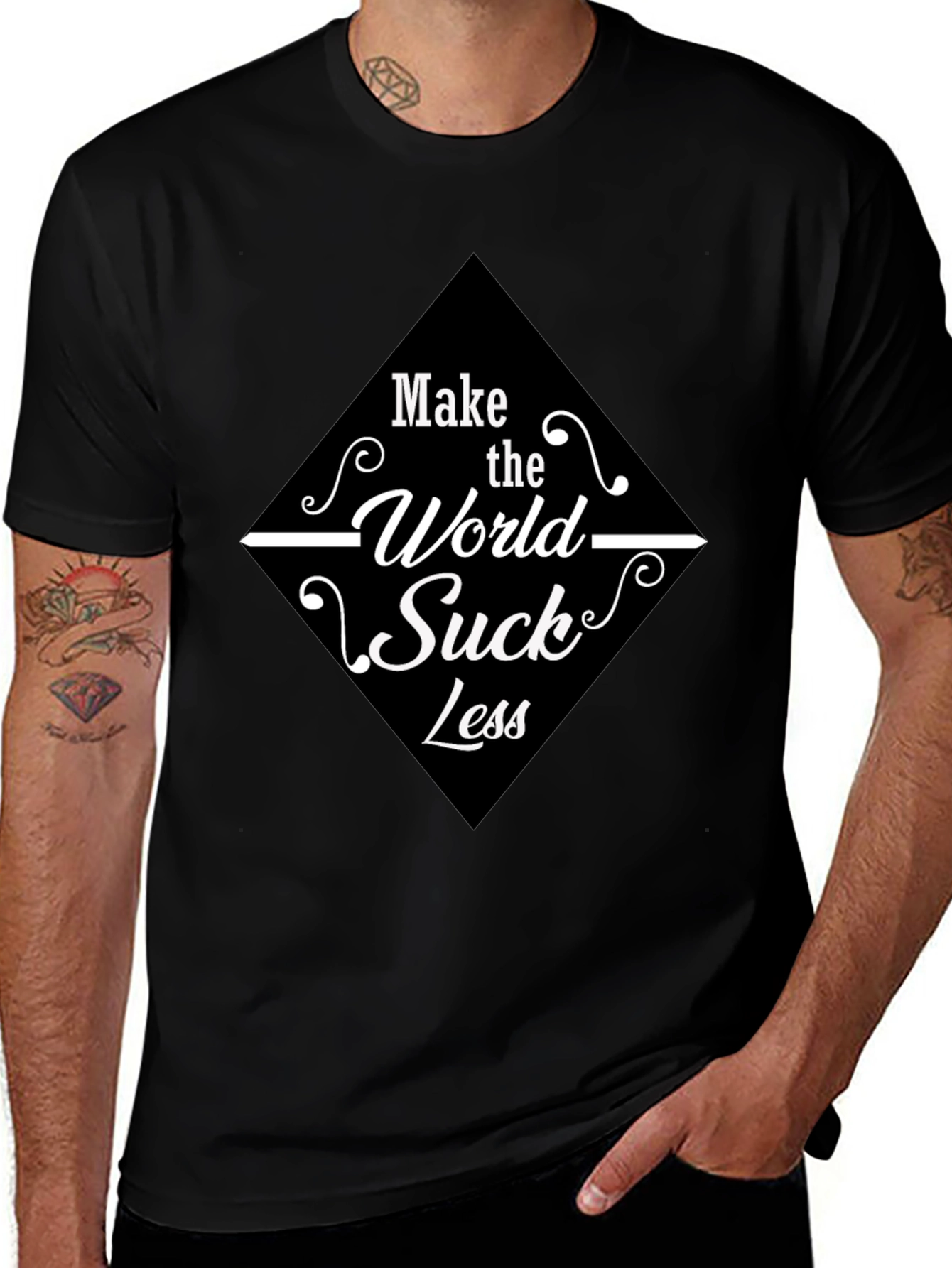 Make the World Suck Less Graphic Tee
