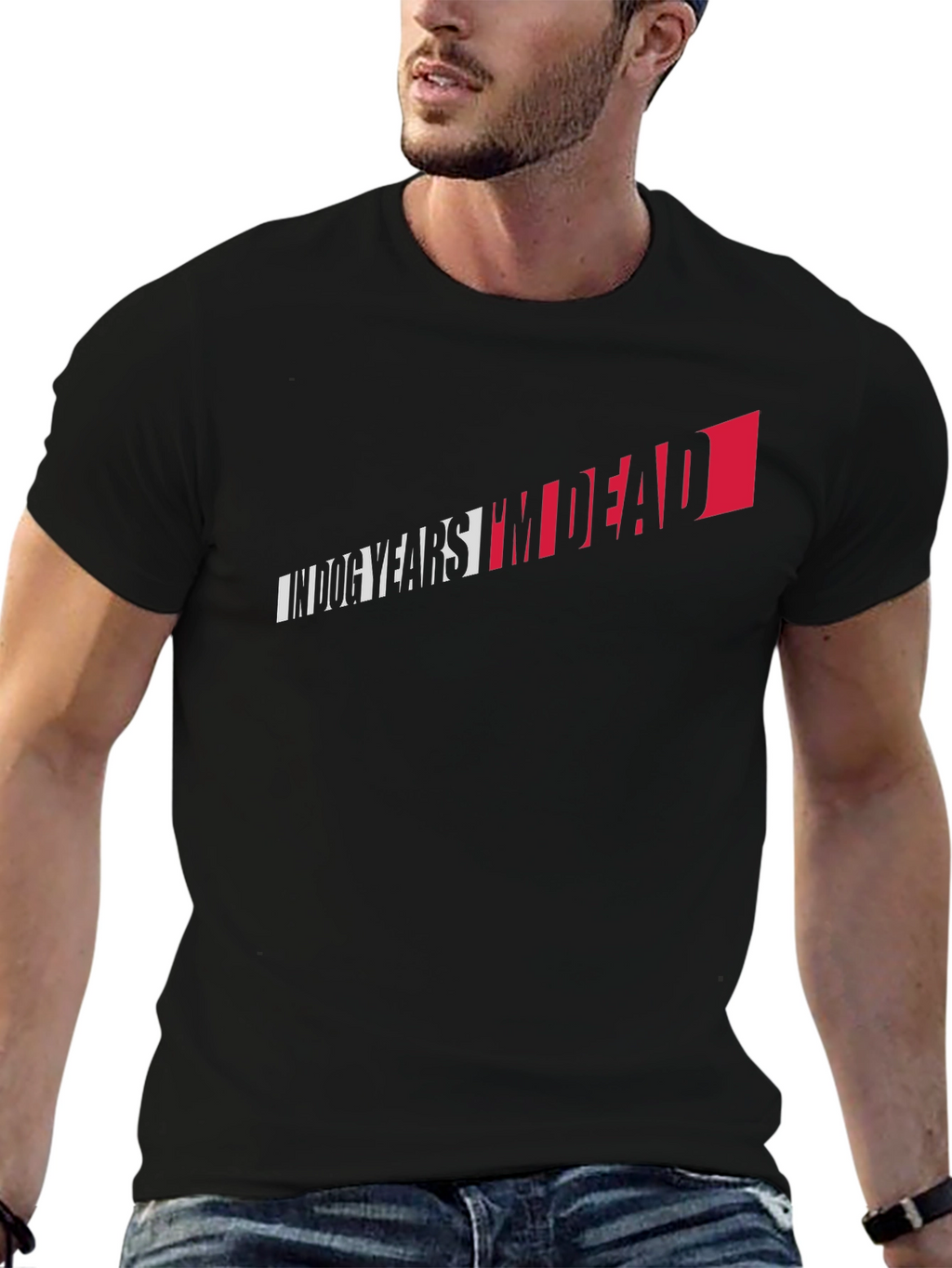 In Dog Years Im Dead Graphic T-Shirt