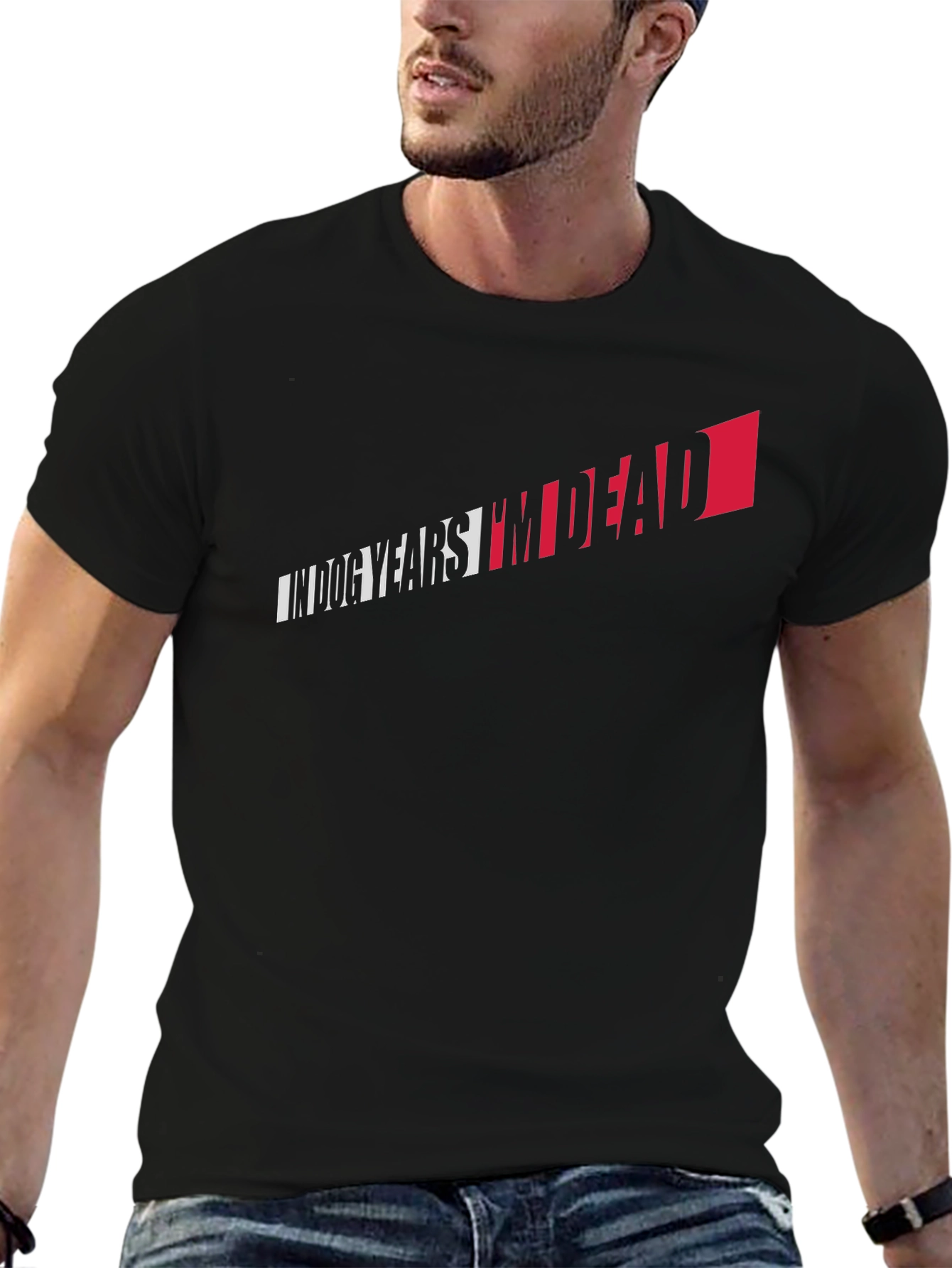 In Dog Years Im Dead Graphic T-Shirt