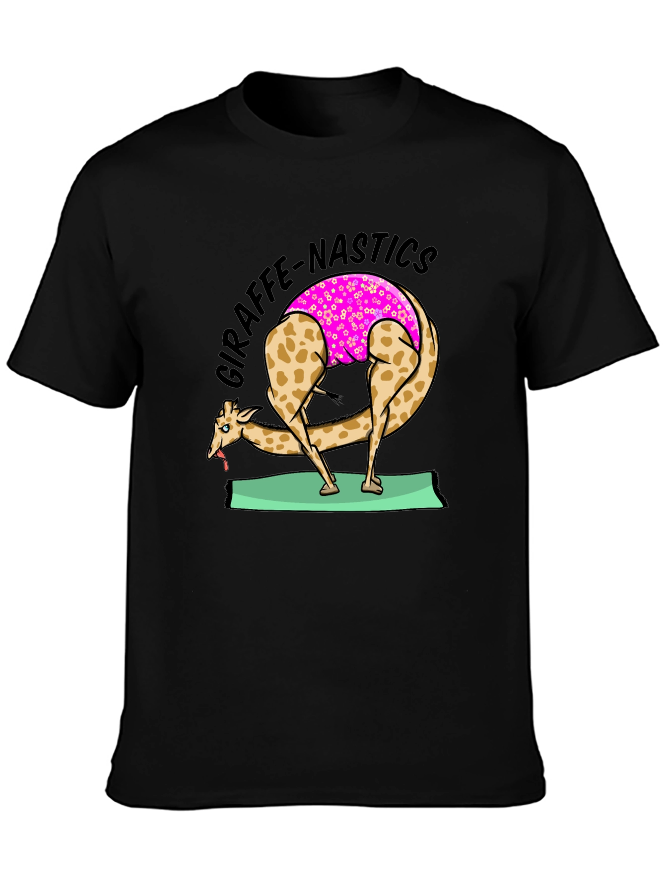 Funny Giraffe Yoga T-Shirt