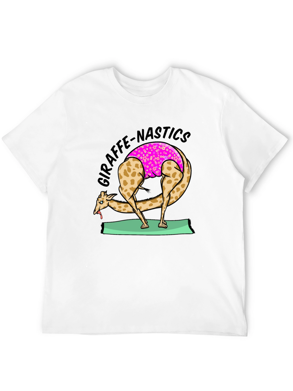 Funny Giraffe Yoga T-Shirt