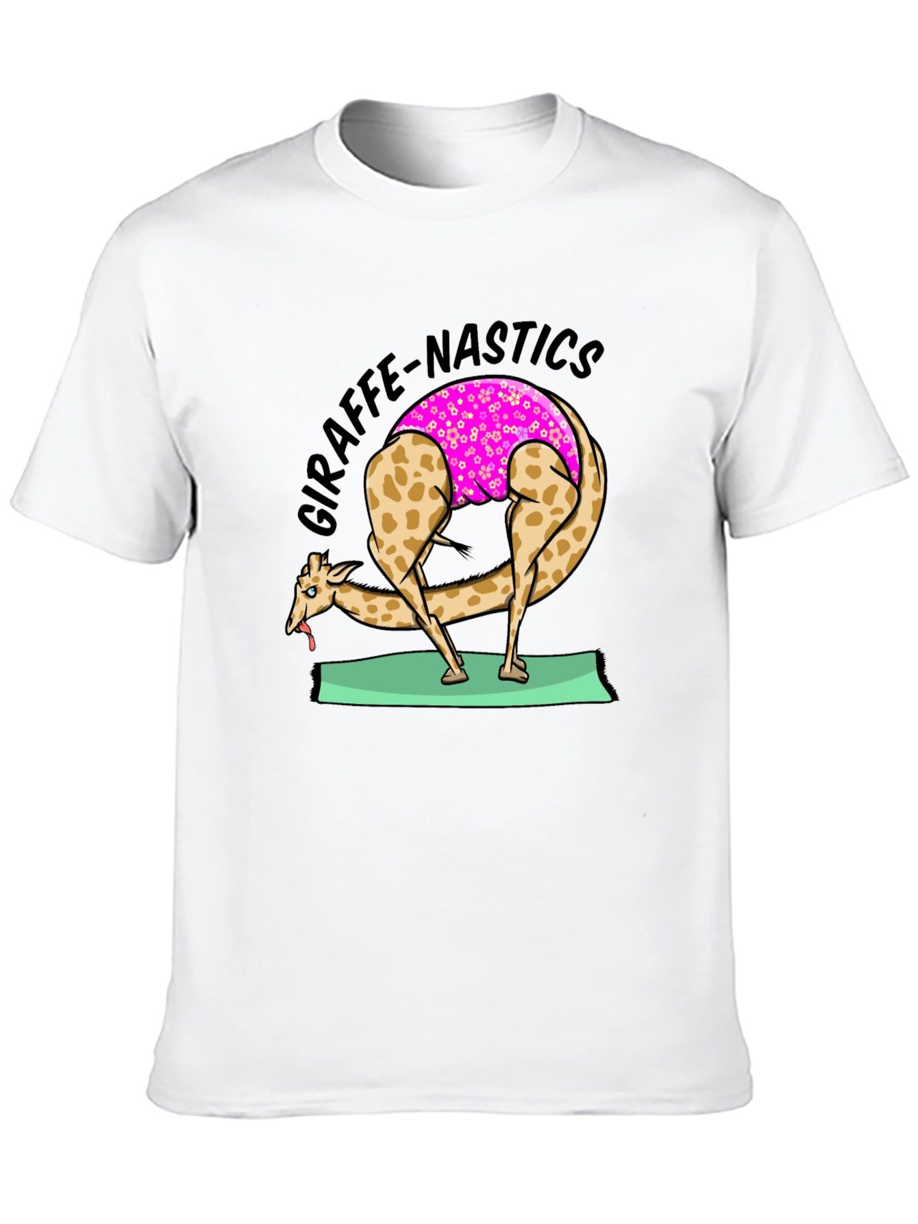 Funny Giraffe Yoga T-Shirt