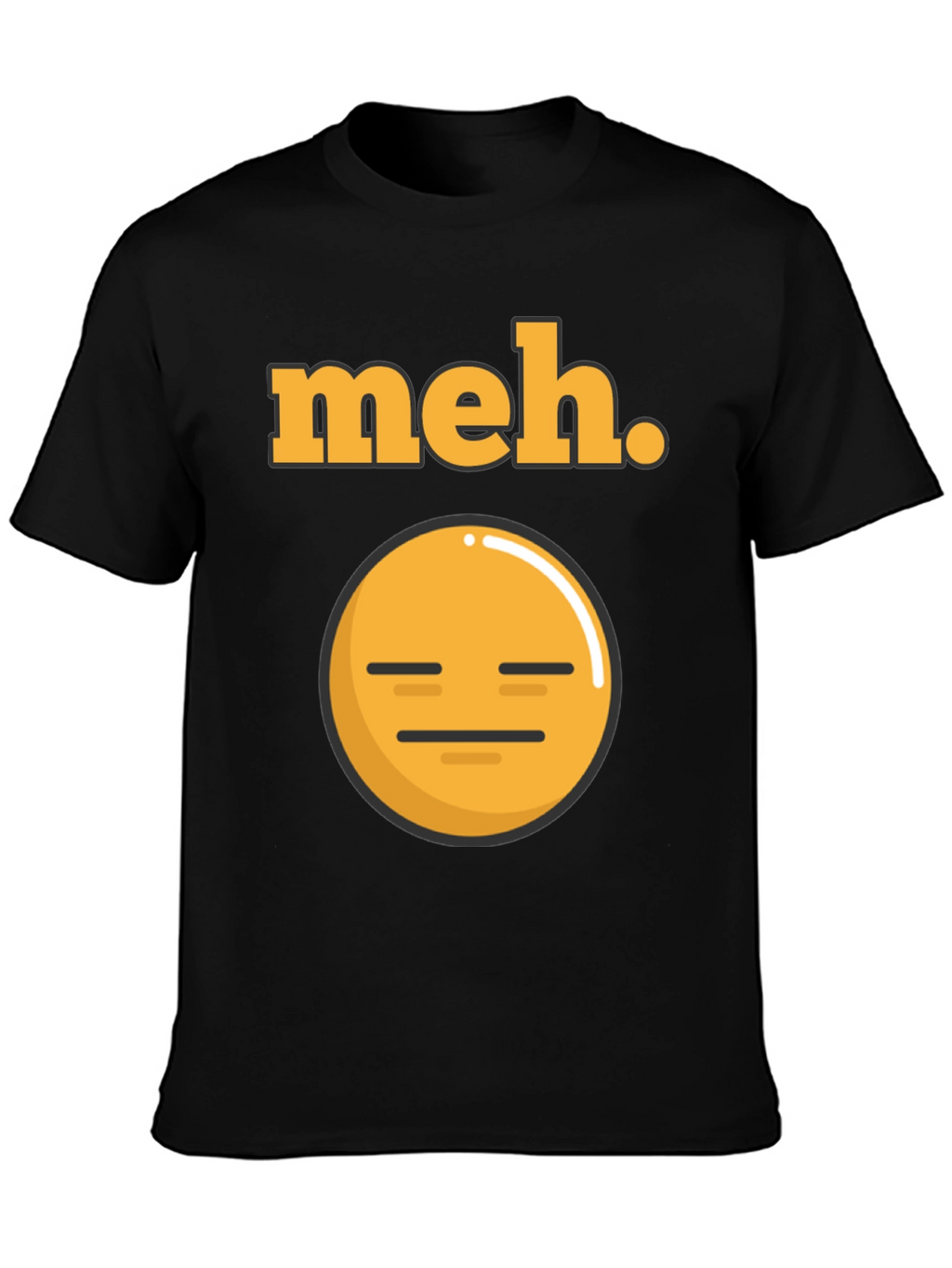 Meh Emoji T-Shirt - Express Your Indifference!