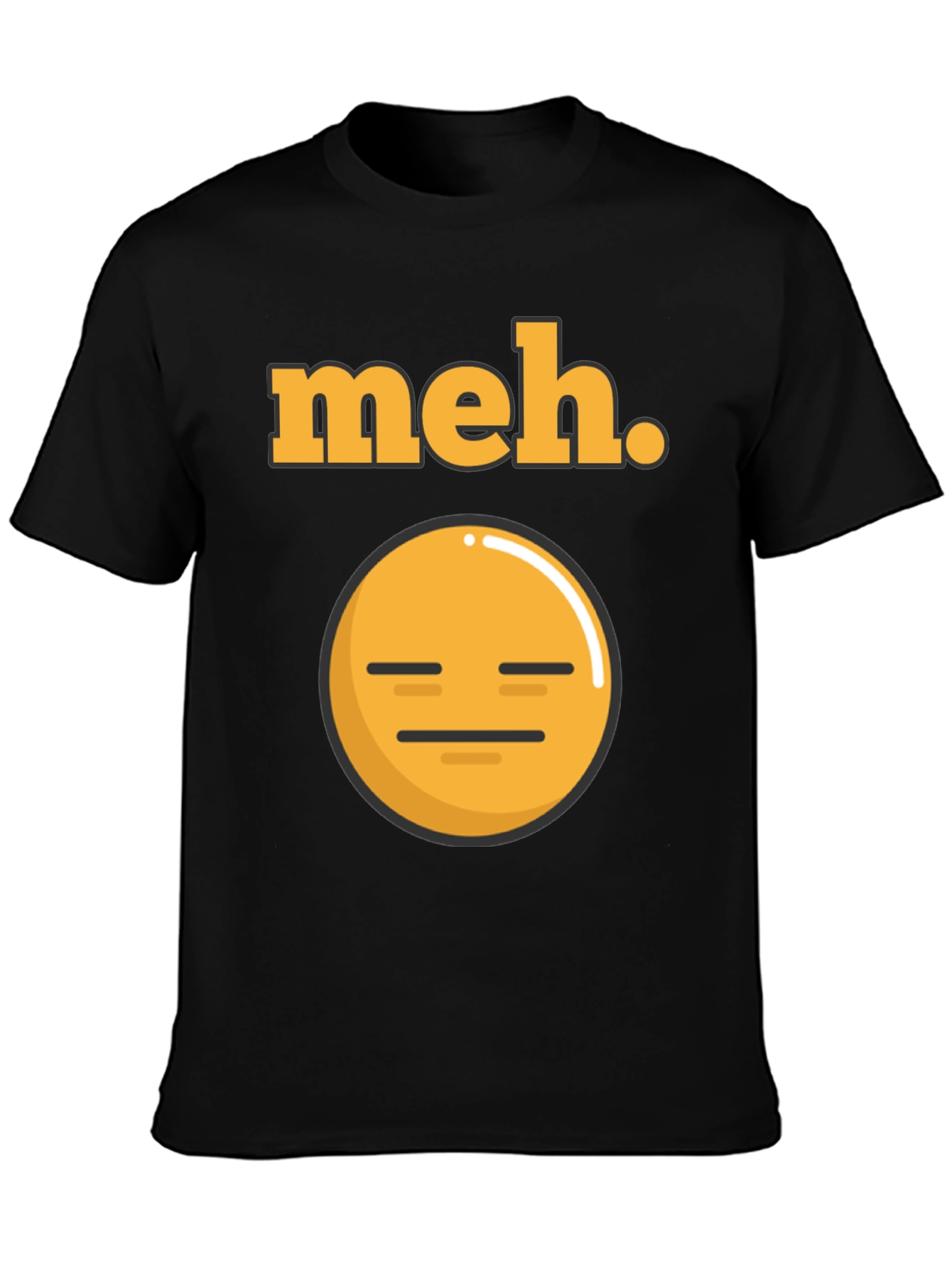 Meh Emoji T-Shirt - Express Your Indifference!