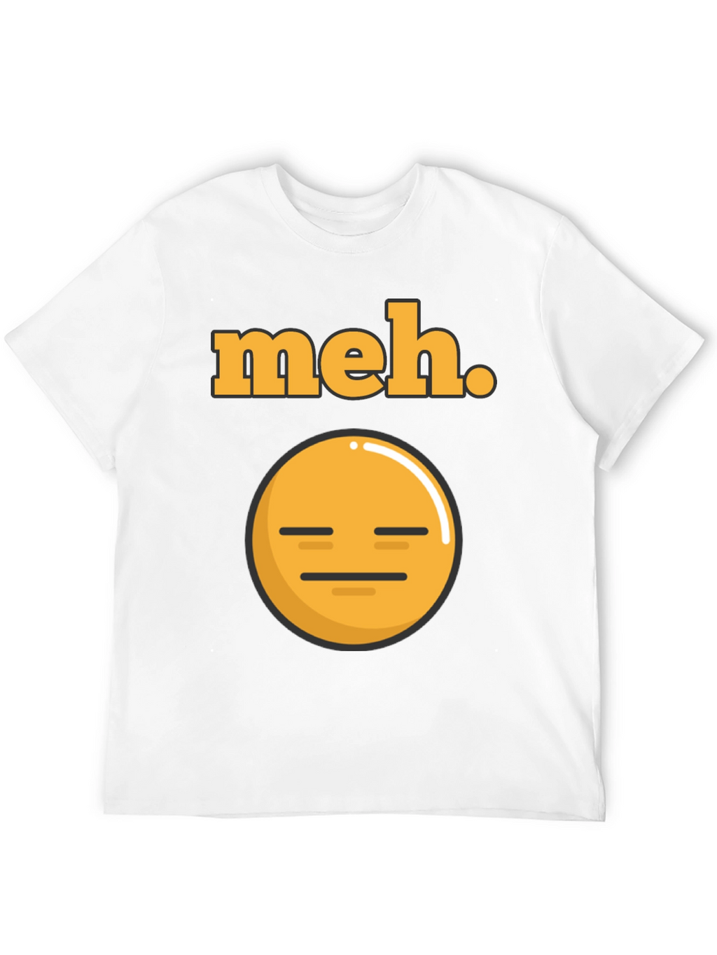 Meh Emoji T-Shirt - Express Your Indifference!