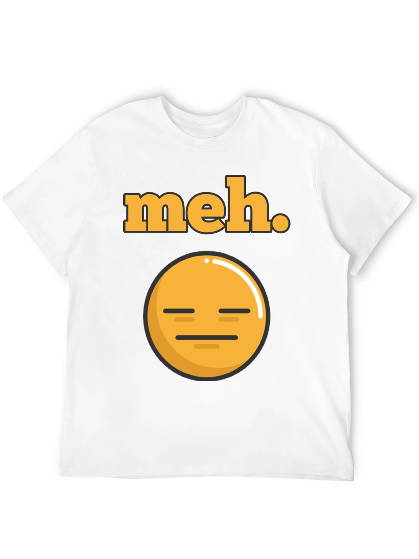 Meh Emoji T-Shirt - Express Your Indifference!