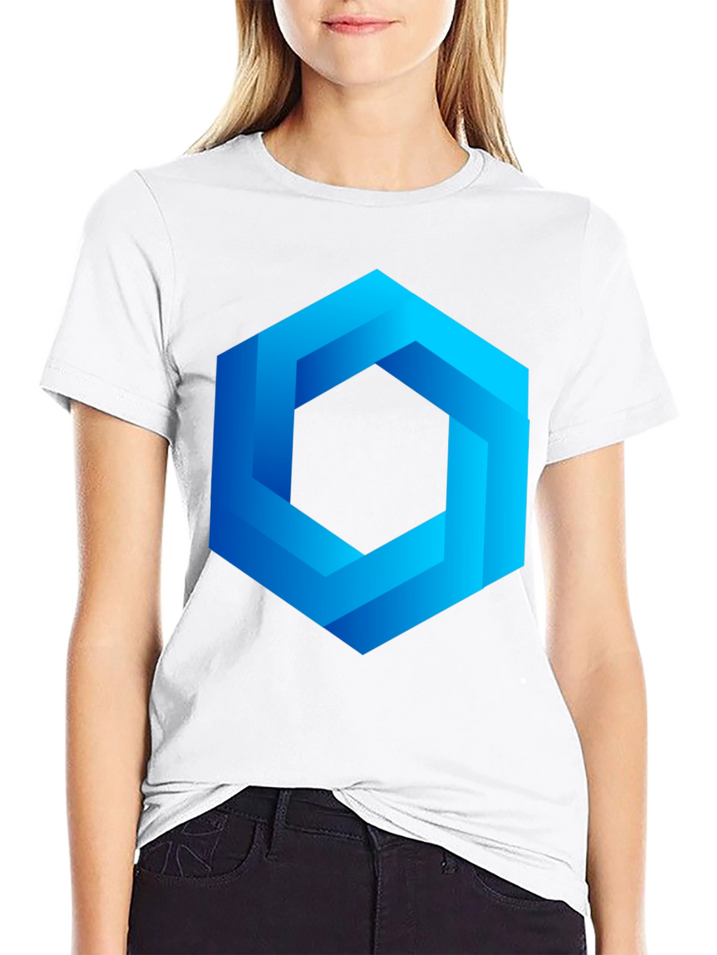 Geometric Illusion T-Shirt - Modern Design