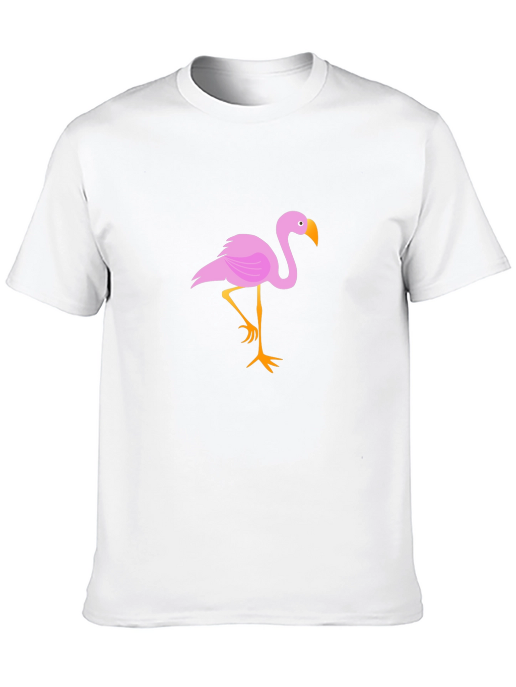 Flamingo Graphic Tee - Stylish Black Cotton T-Shirt