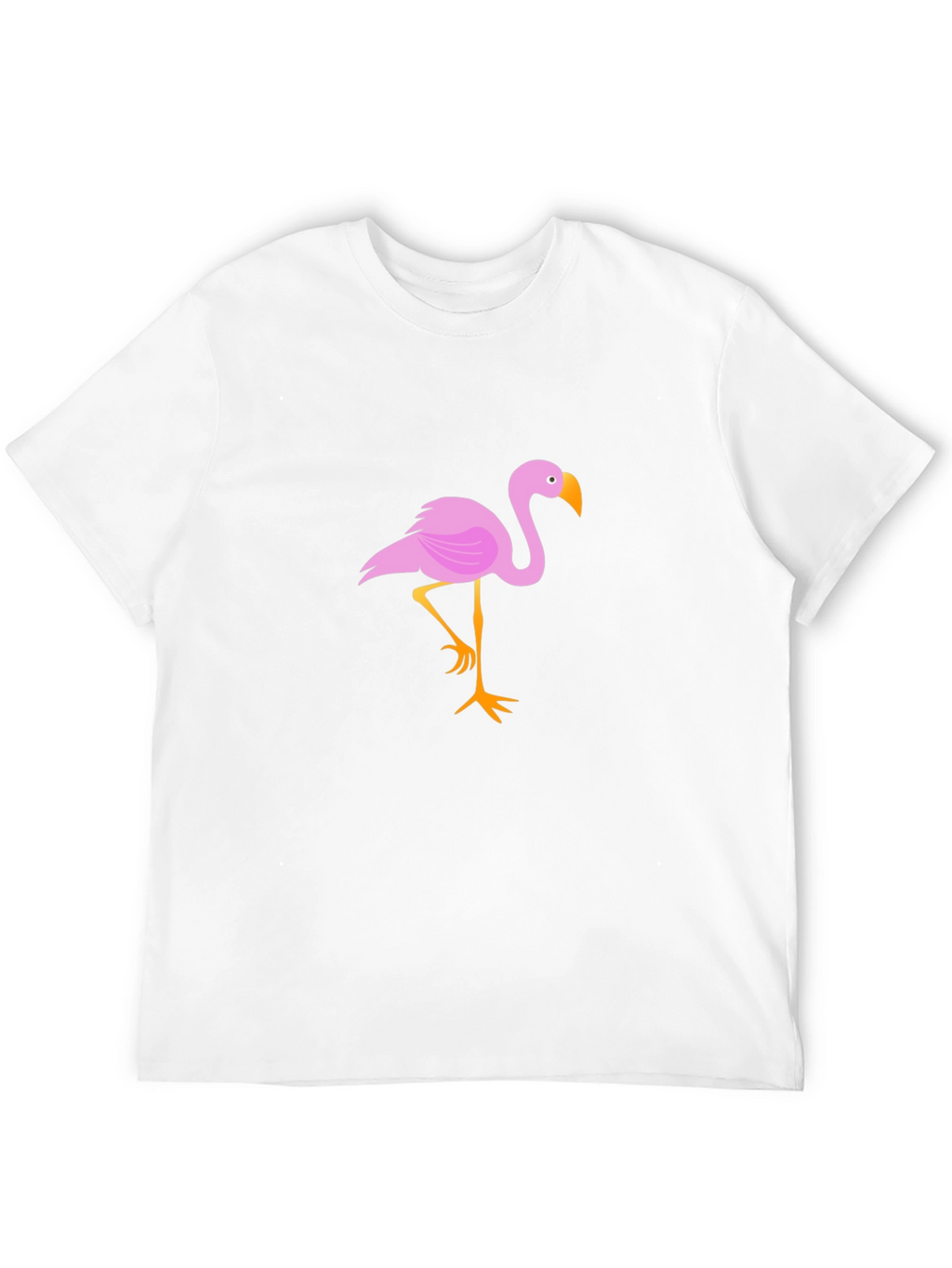 Flamingo Graphic Tee - Stylish Black Cotton T-Shirt