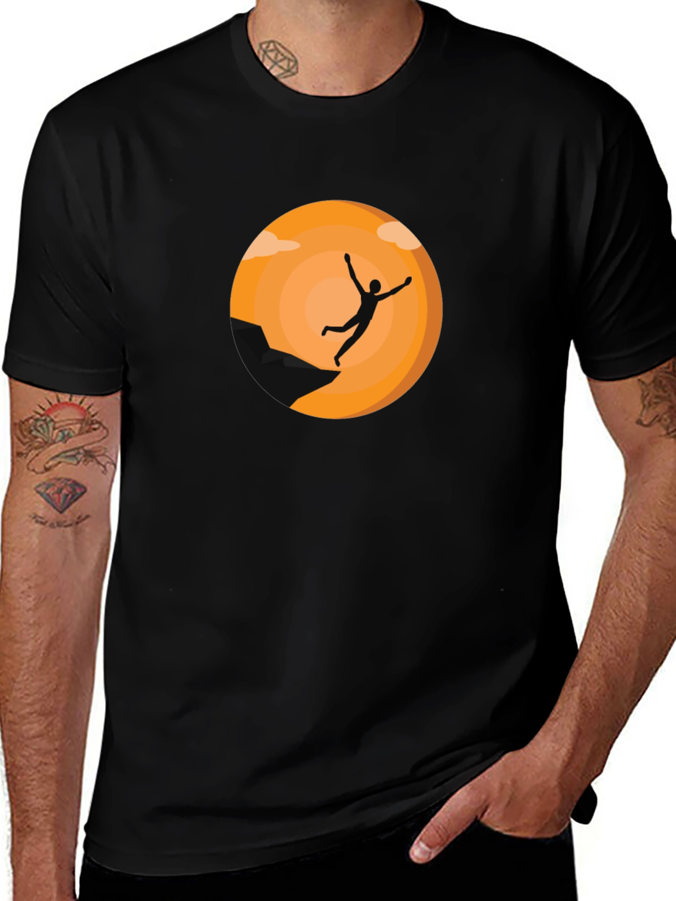 Cliff Jumper Graphic Tee - Black
