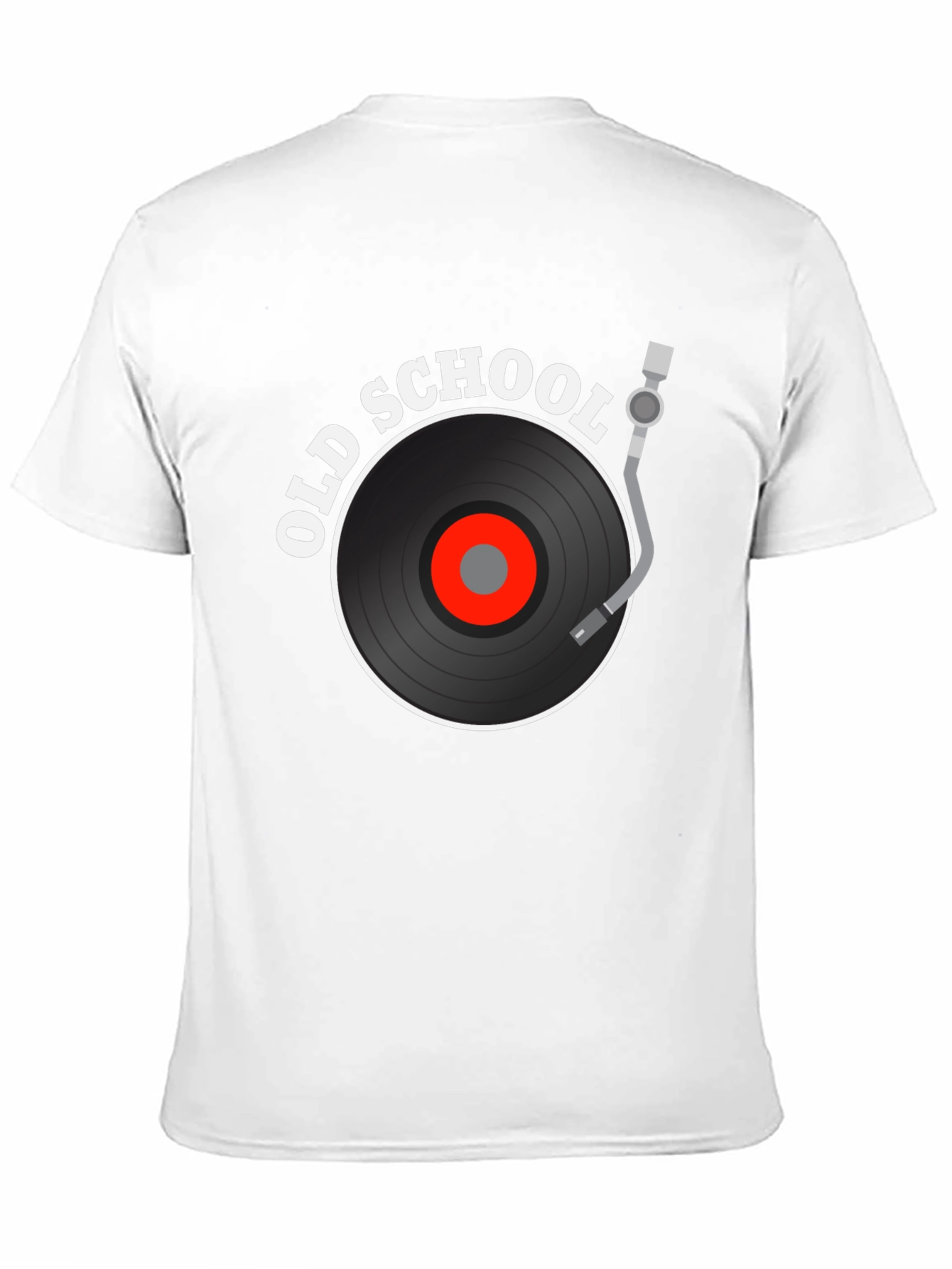 Old School Vinyl Record Black T-Shirt