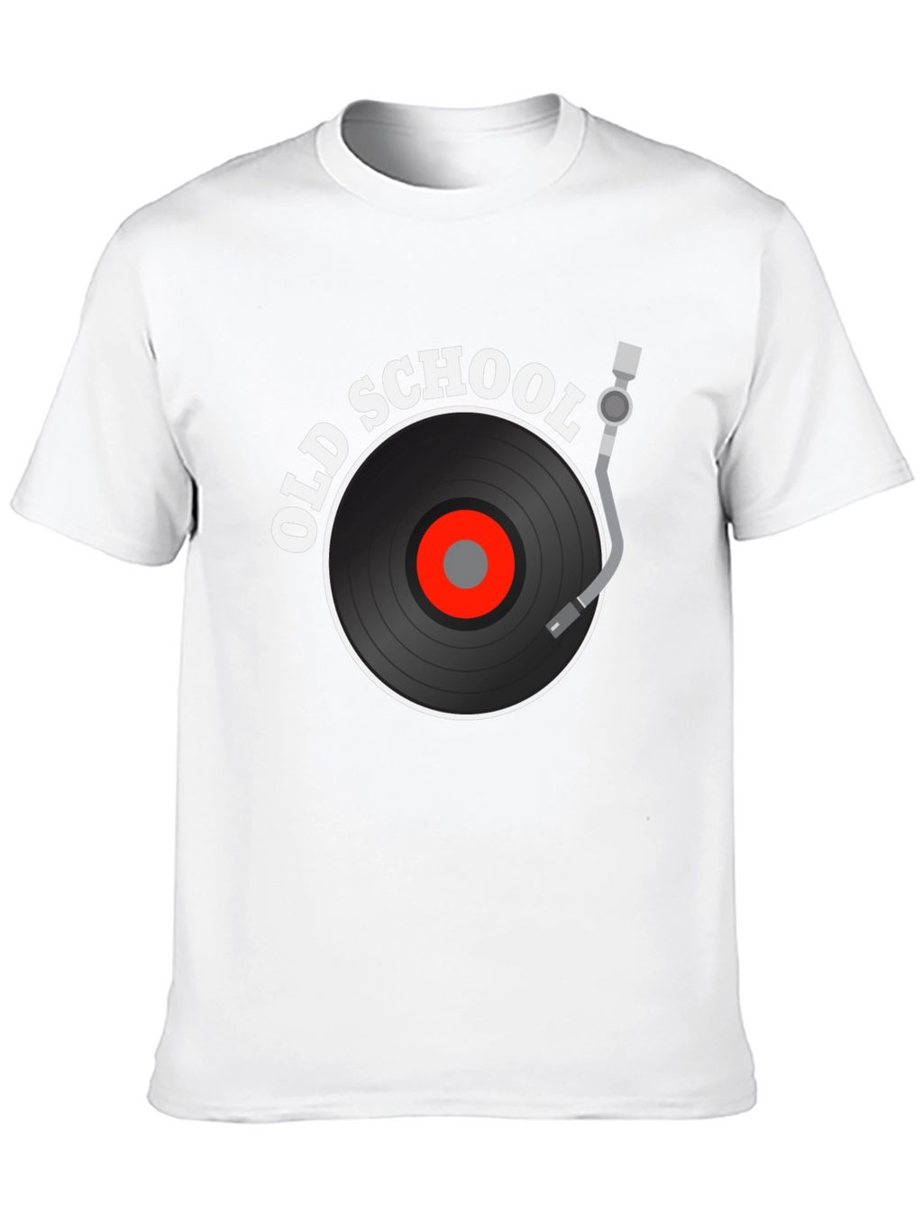 Old School Vinyl Record Black T-Shirt
