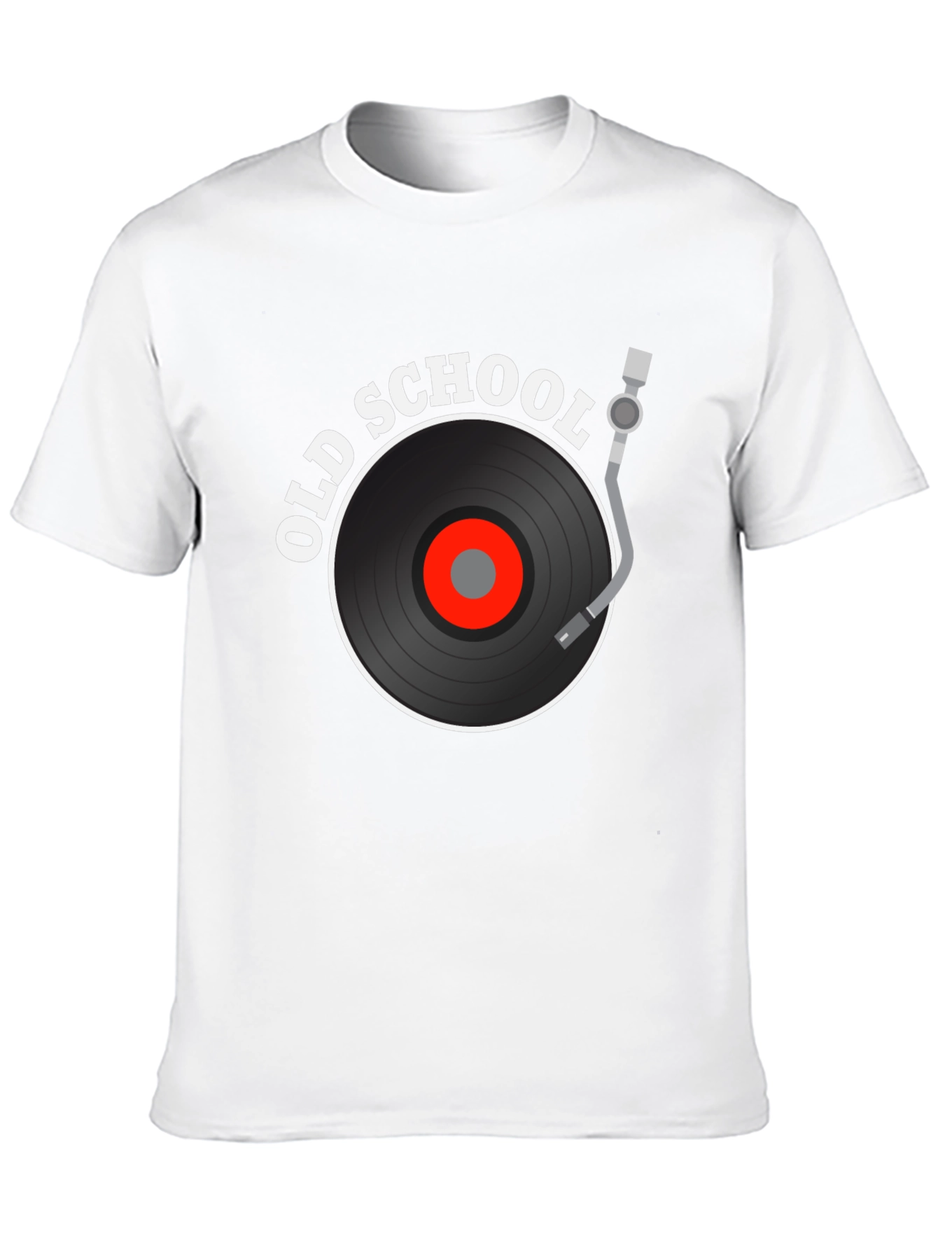 Old School Vinyl Record Black T-Shirt