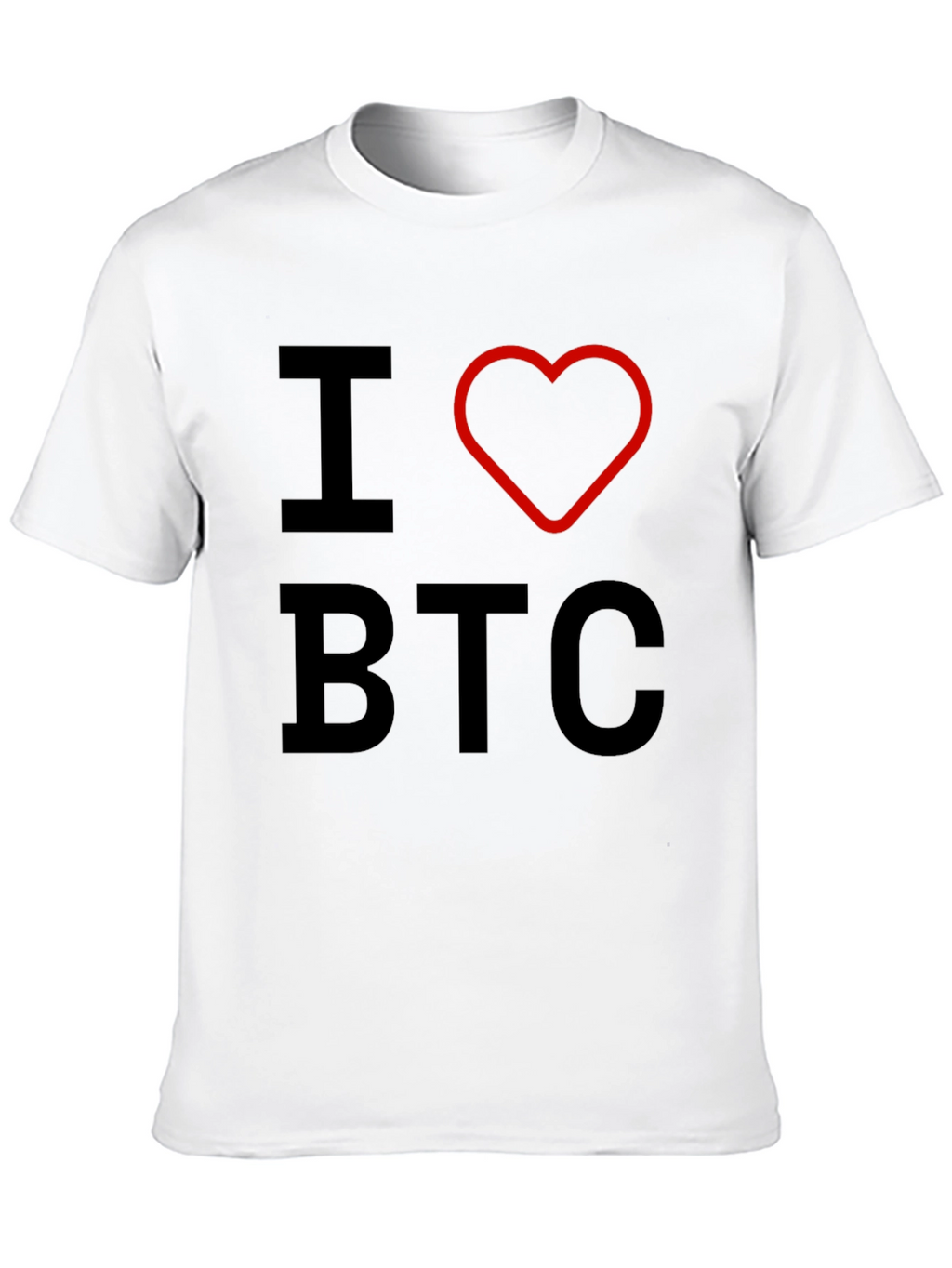 I Heart BTC Bitcoin Crypto T-Shirt