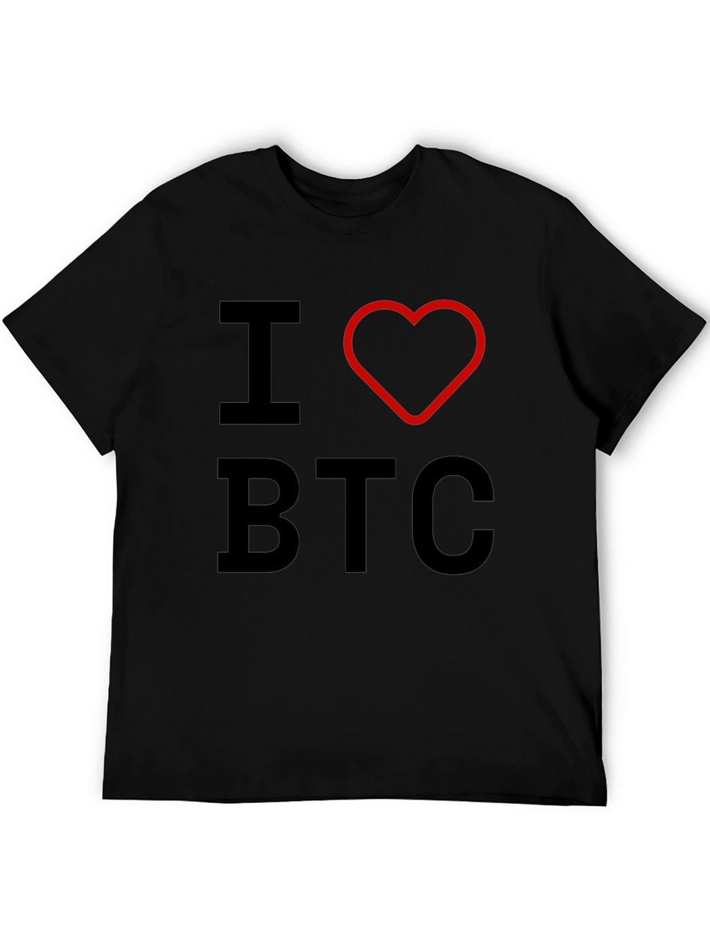 I Heart BTC Bitcoin Crypto T-Shirt