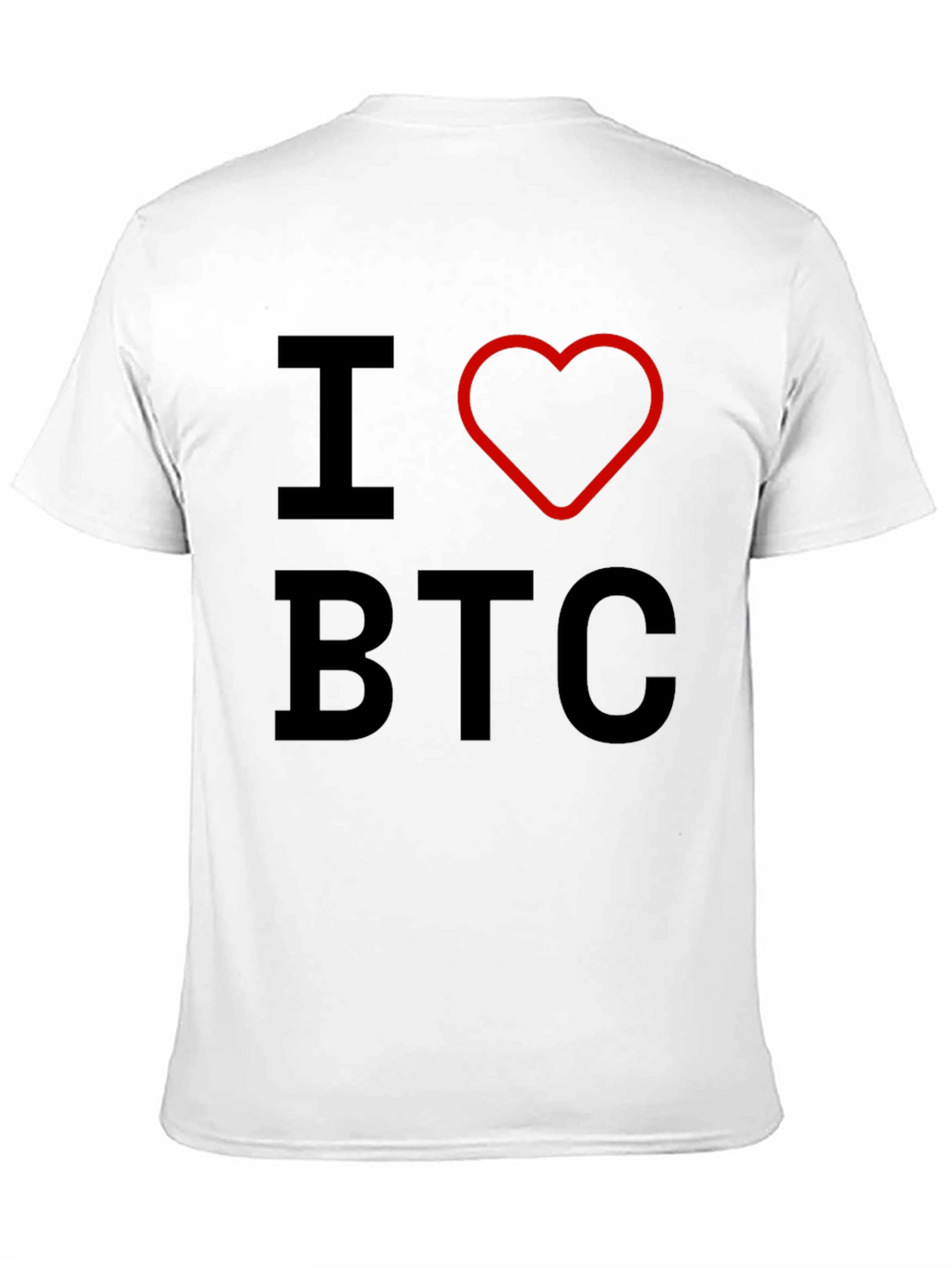 I Heart BTC Bitcoin Crypto T-Shirt