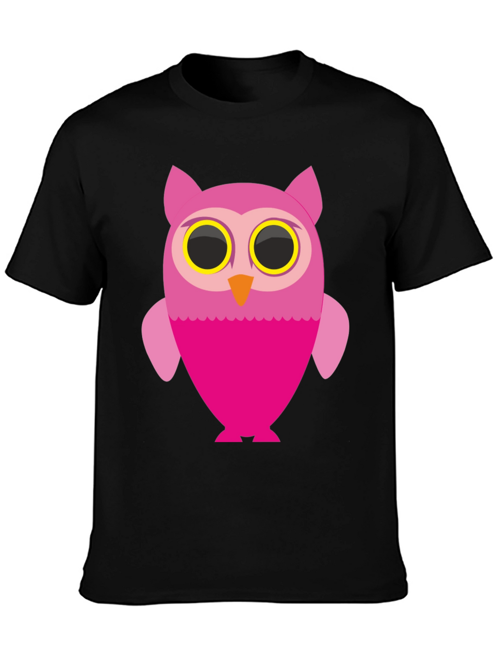 Owl Graphic Black T-Shirt