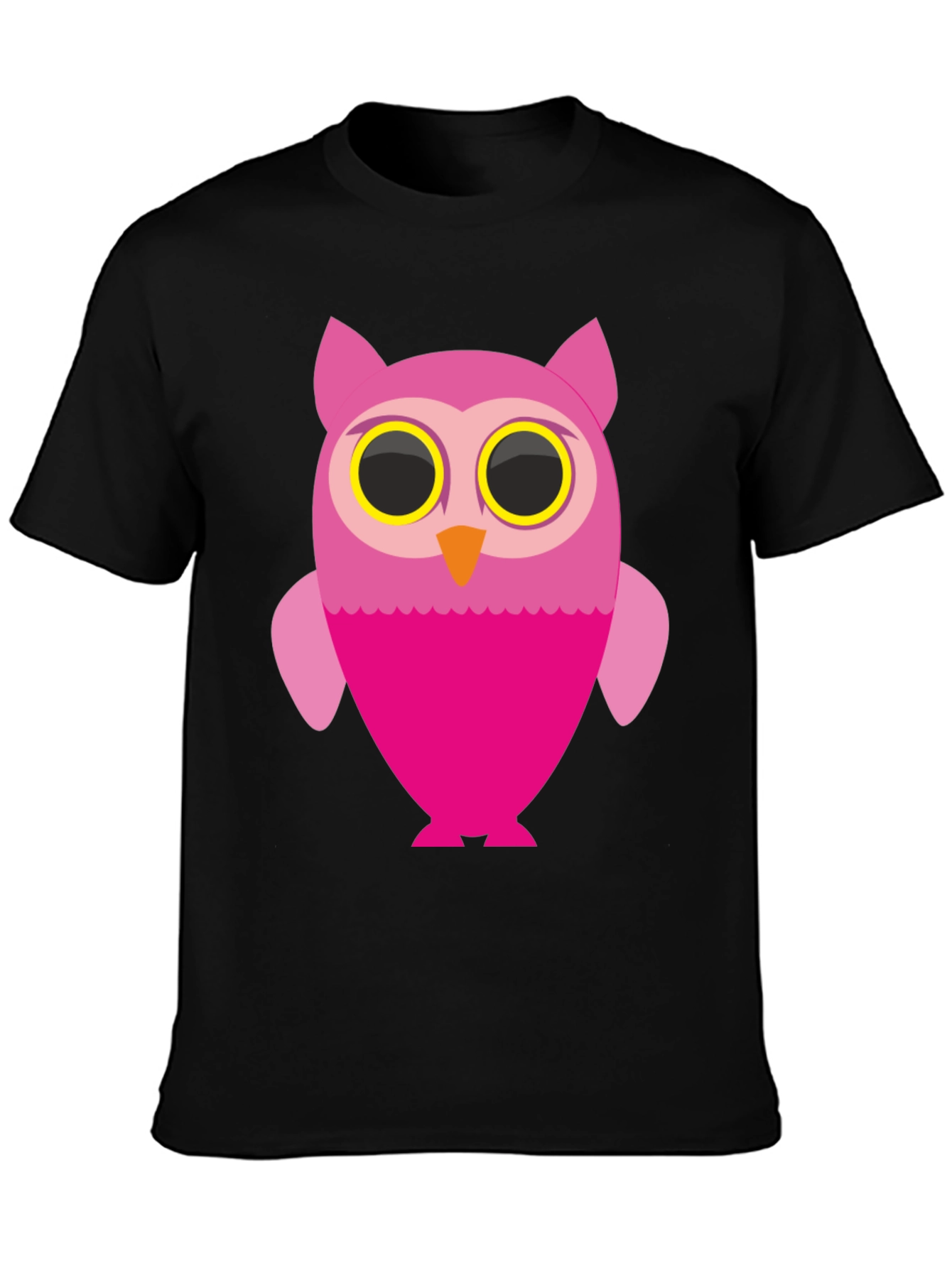 Owl Graphic Black T-Shirt