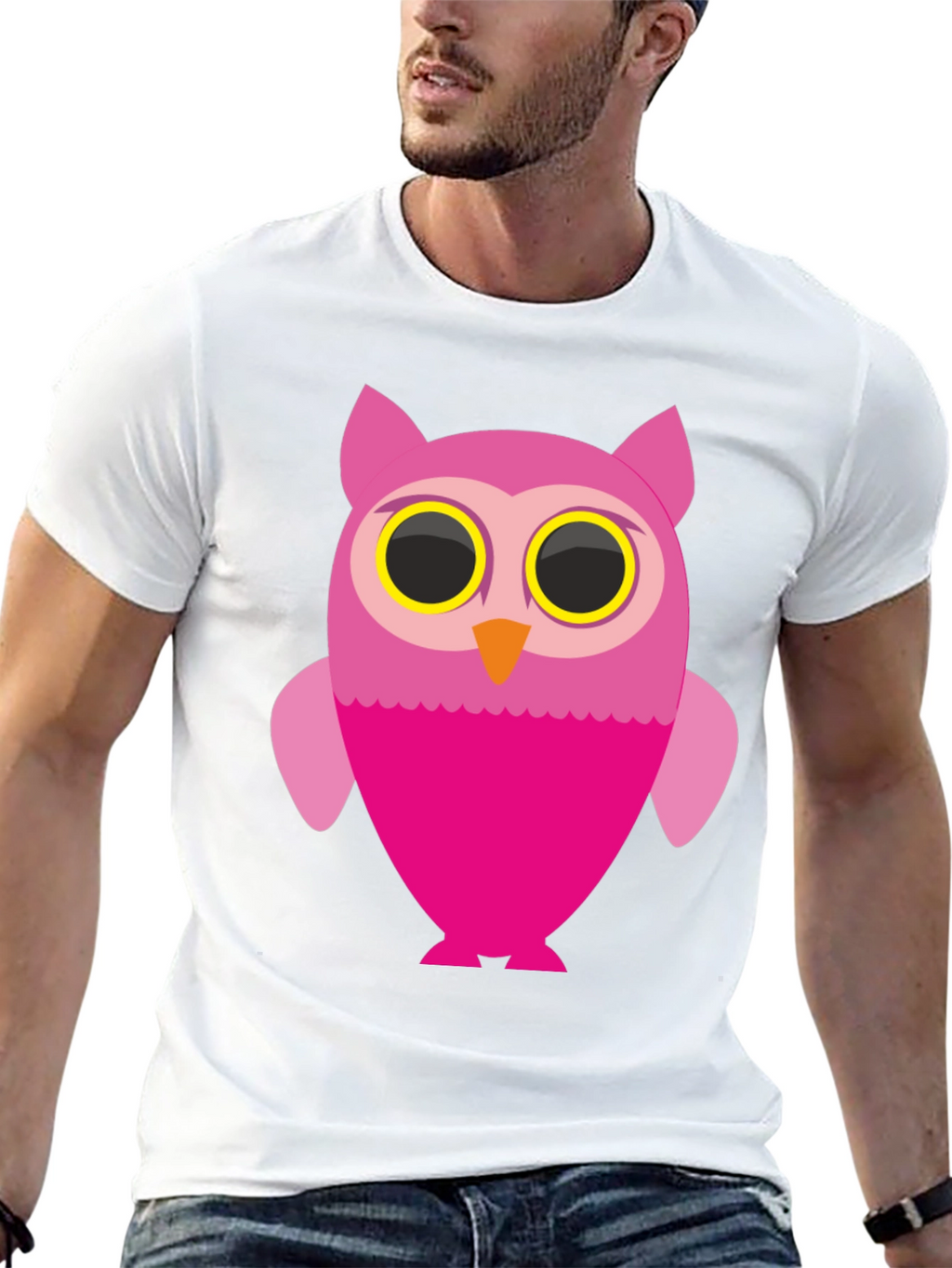 Owl Graphic Black T-Shirt