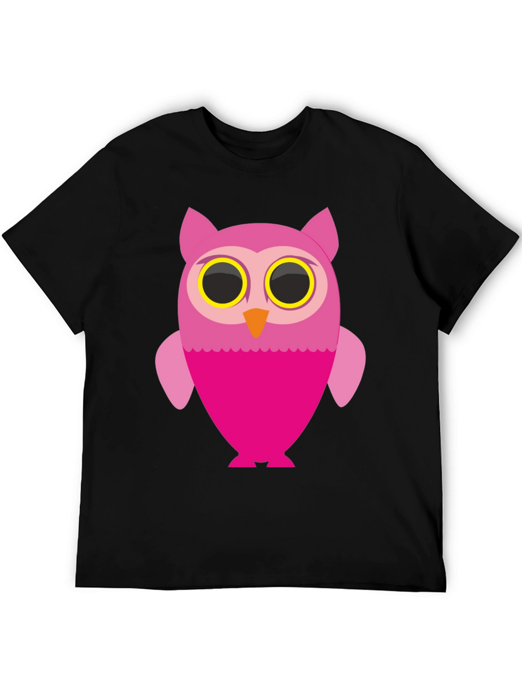 Owl Graphic Black T-Shirt