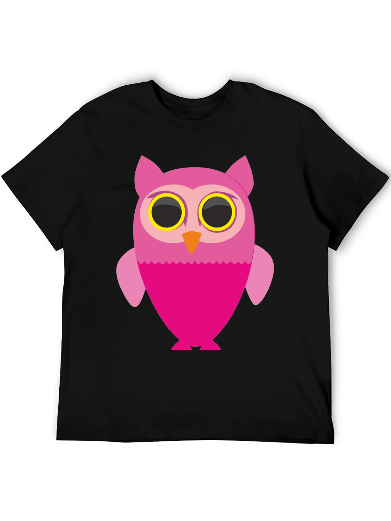 Owl Graphic Black T-Shirt