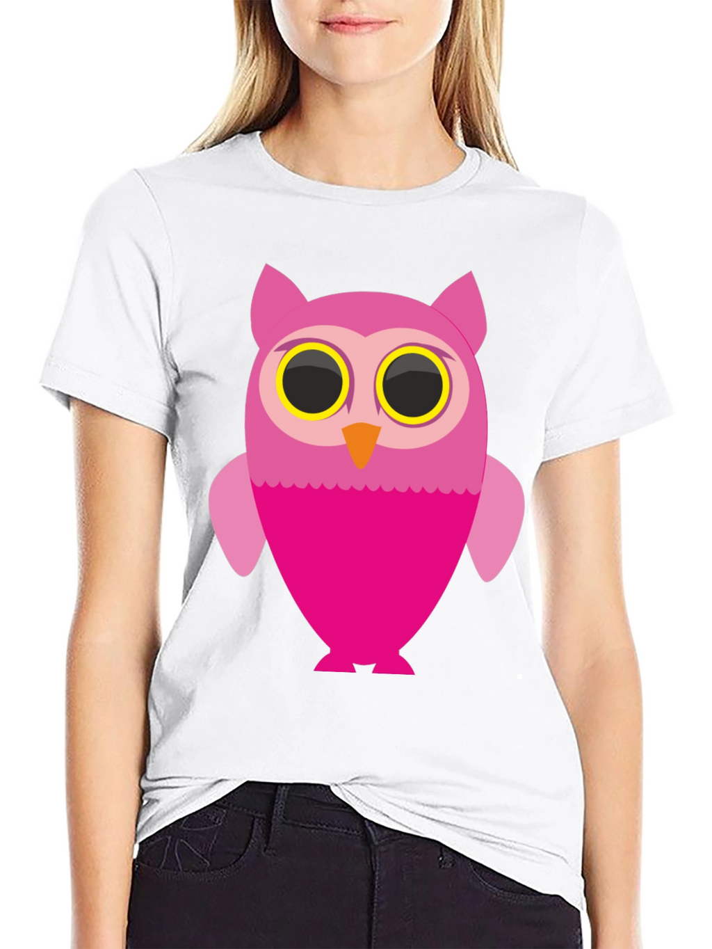 Owl Graphic Black T-Shirt