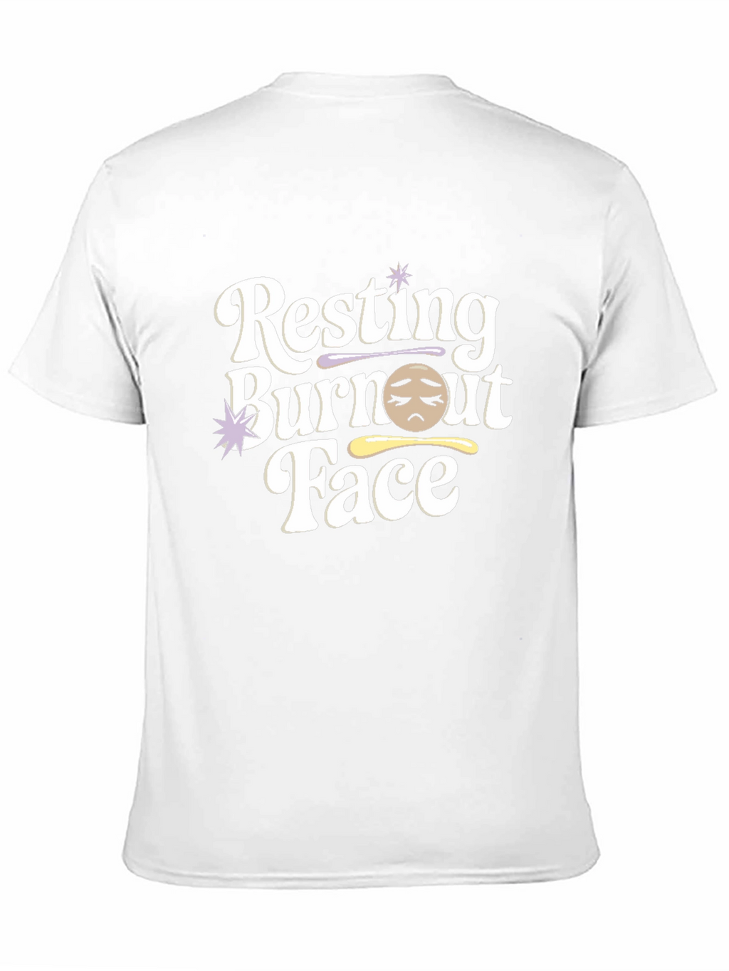 Resting Burnout Face Graphic Tee - Unisex