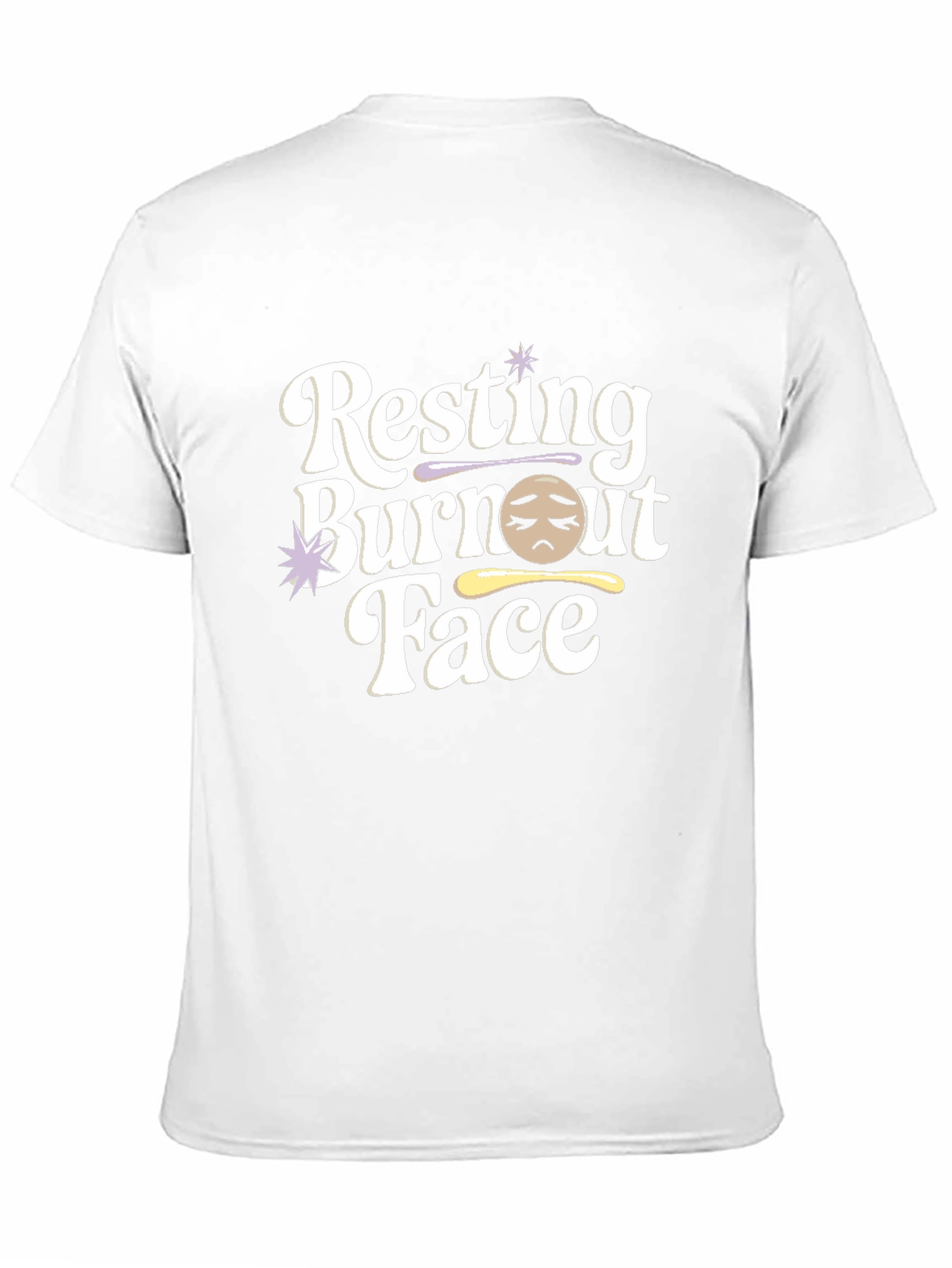 Resting Burnout Face Graphic Tee - Unisex
