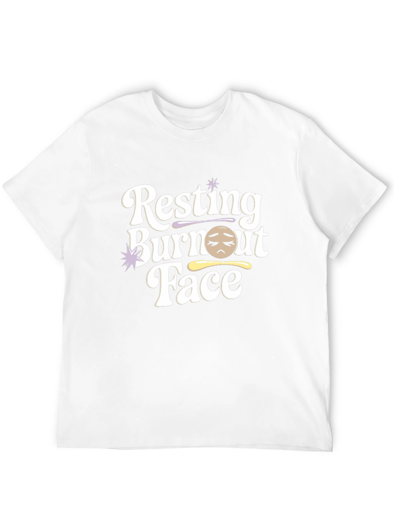 Resting Burnout Face Graphic Tee - Unisex