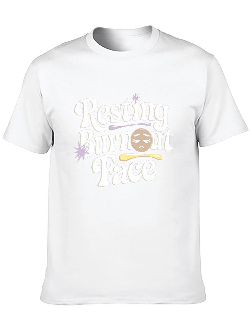 Resting Burnout Face Graphic Tee - Unisex