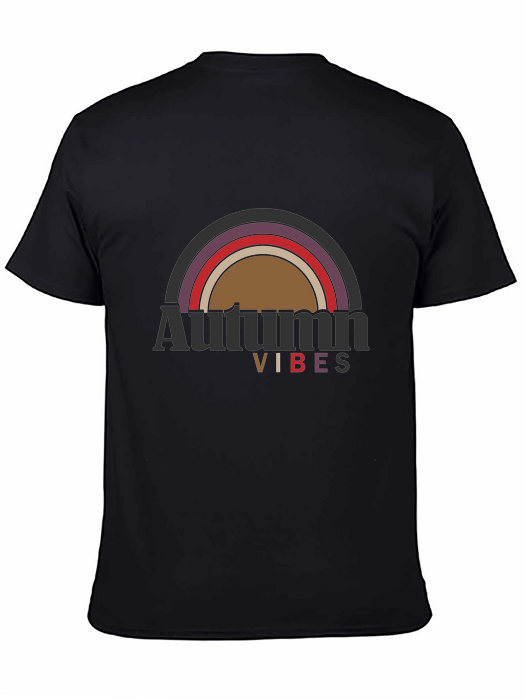 Autumn Vibes Graphic T-Shirt - Black