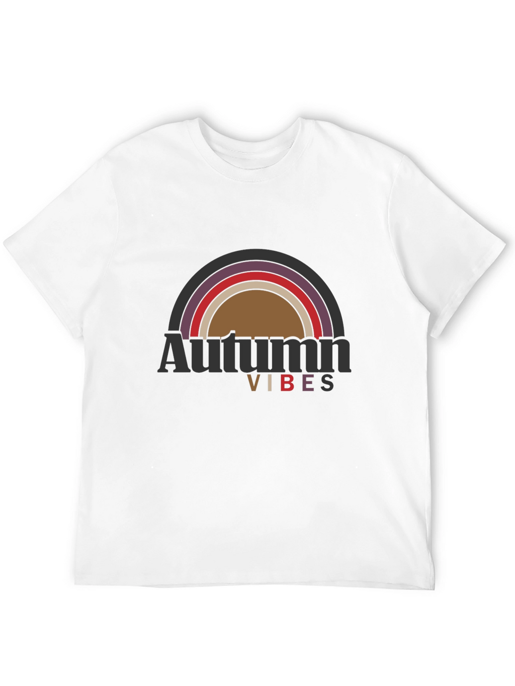 Autumn Vibes Graphic T-Shirt - Black